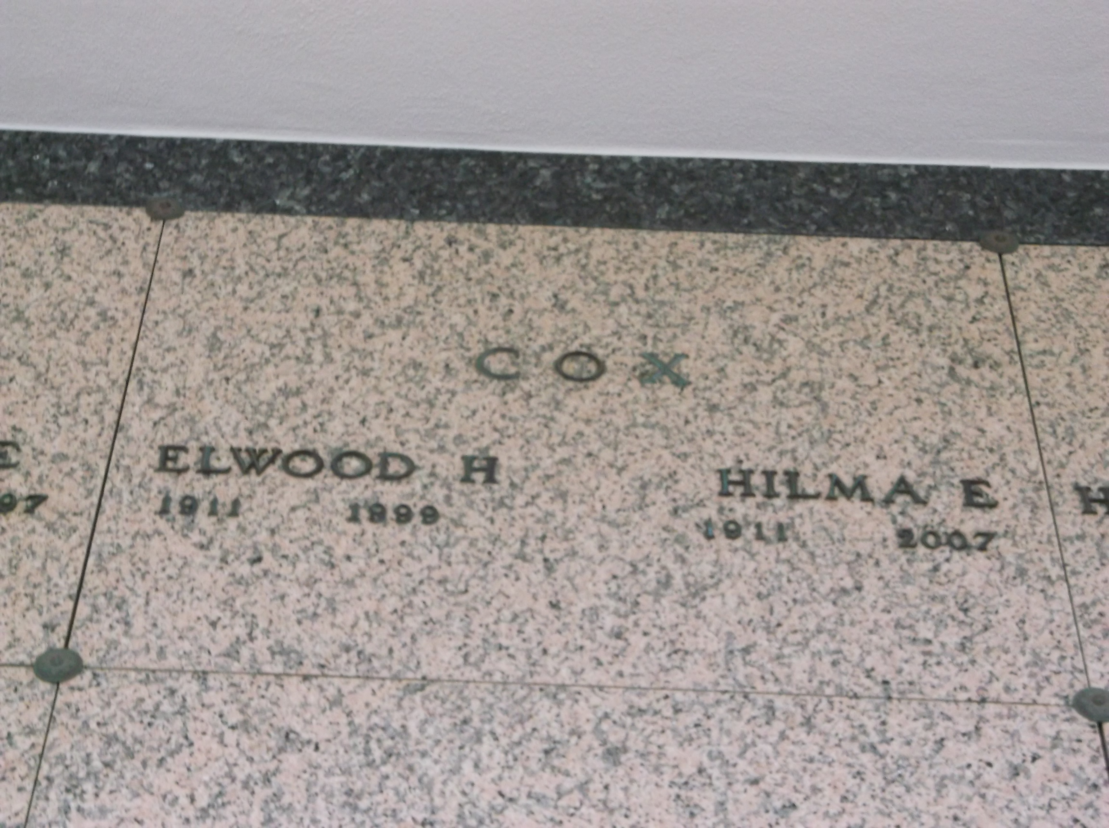 Elwood H Cox