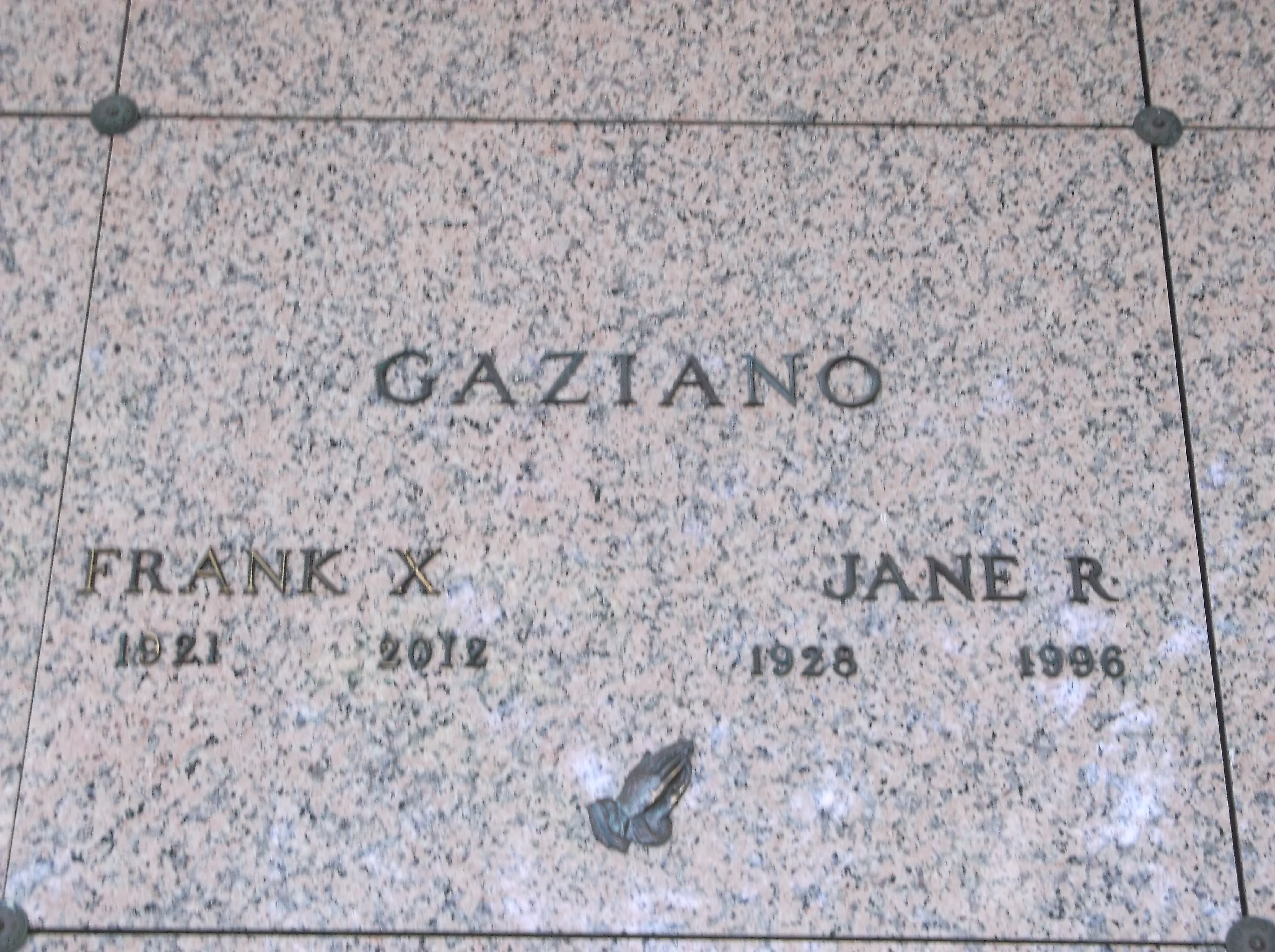 Frank X Gaziano