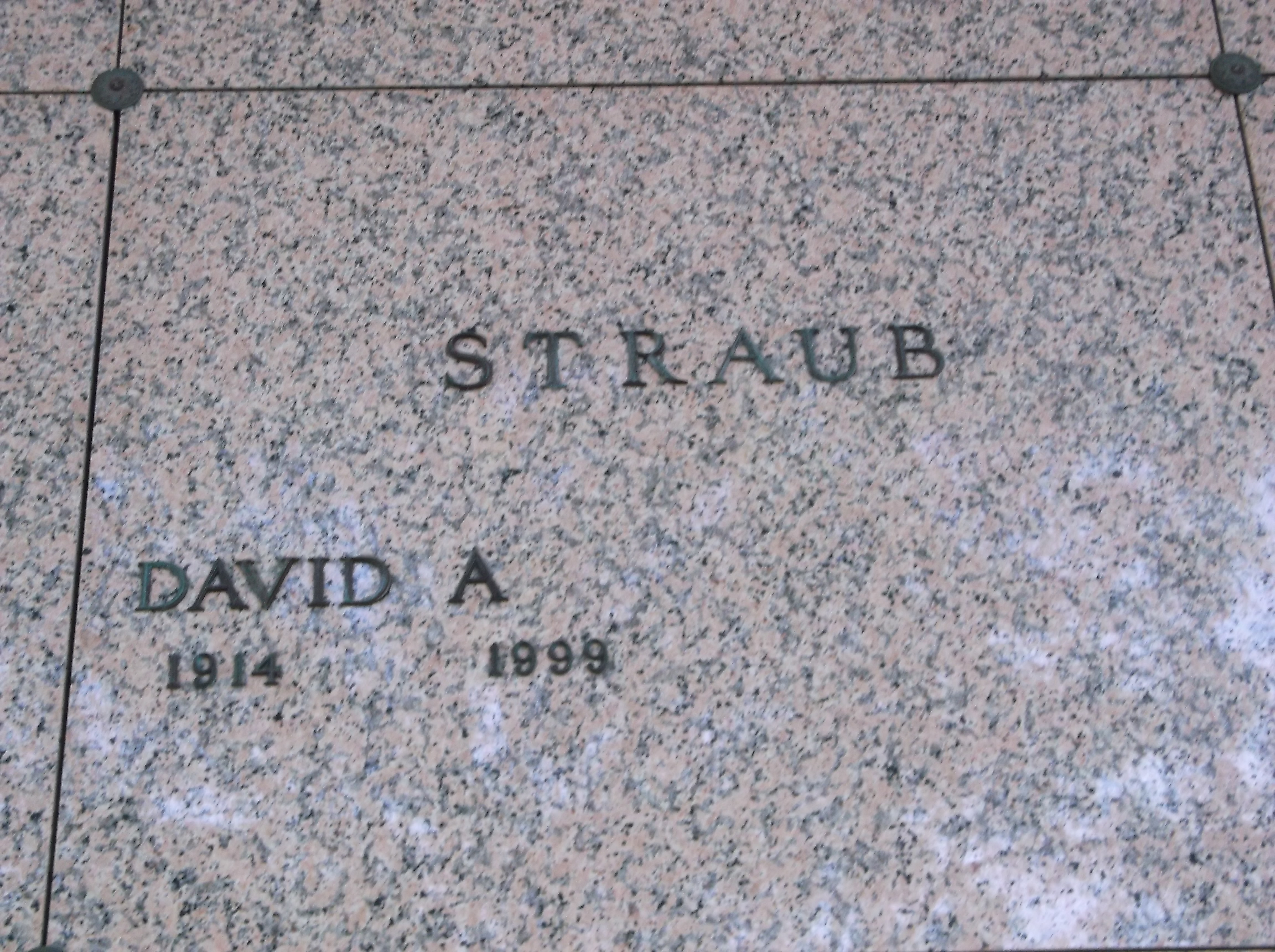 David A Straub
