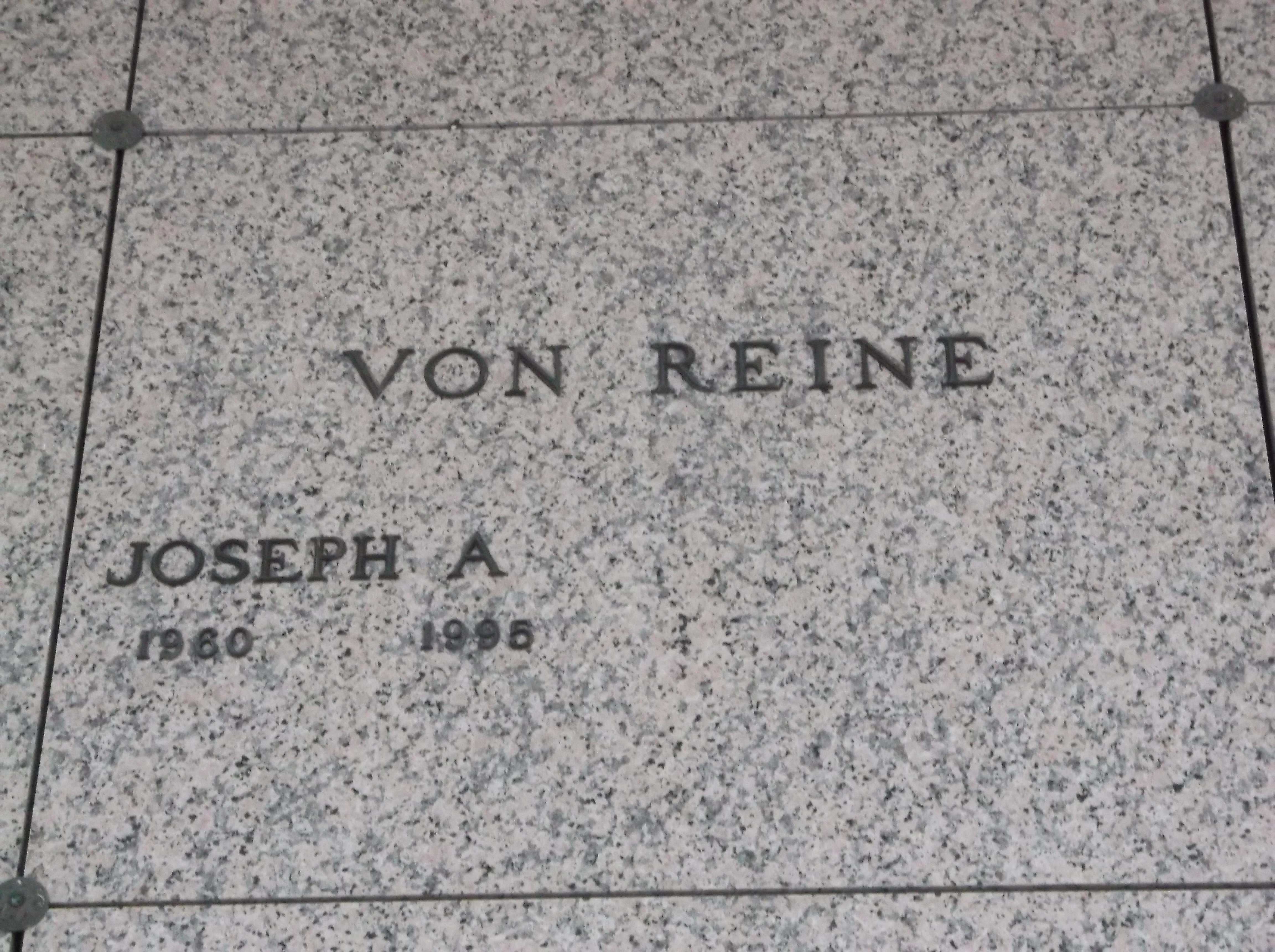 Joseph A Von Reine