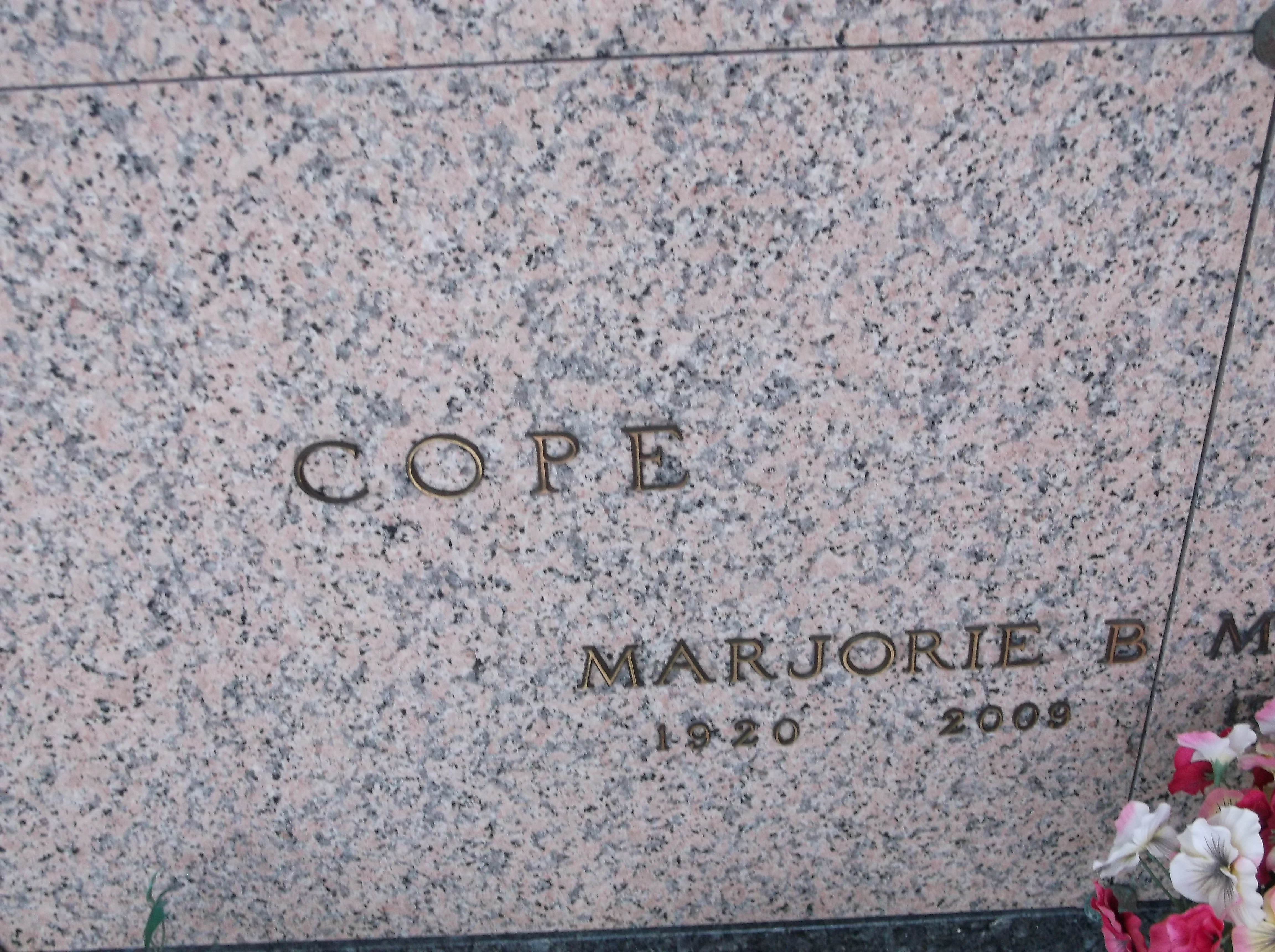 Marjorie B Cope