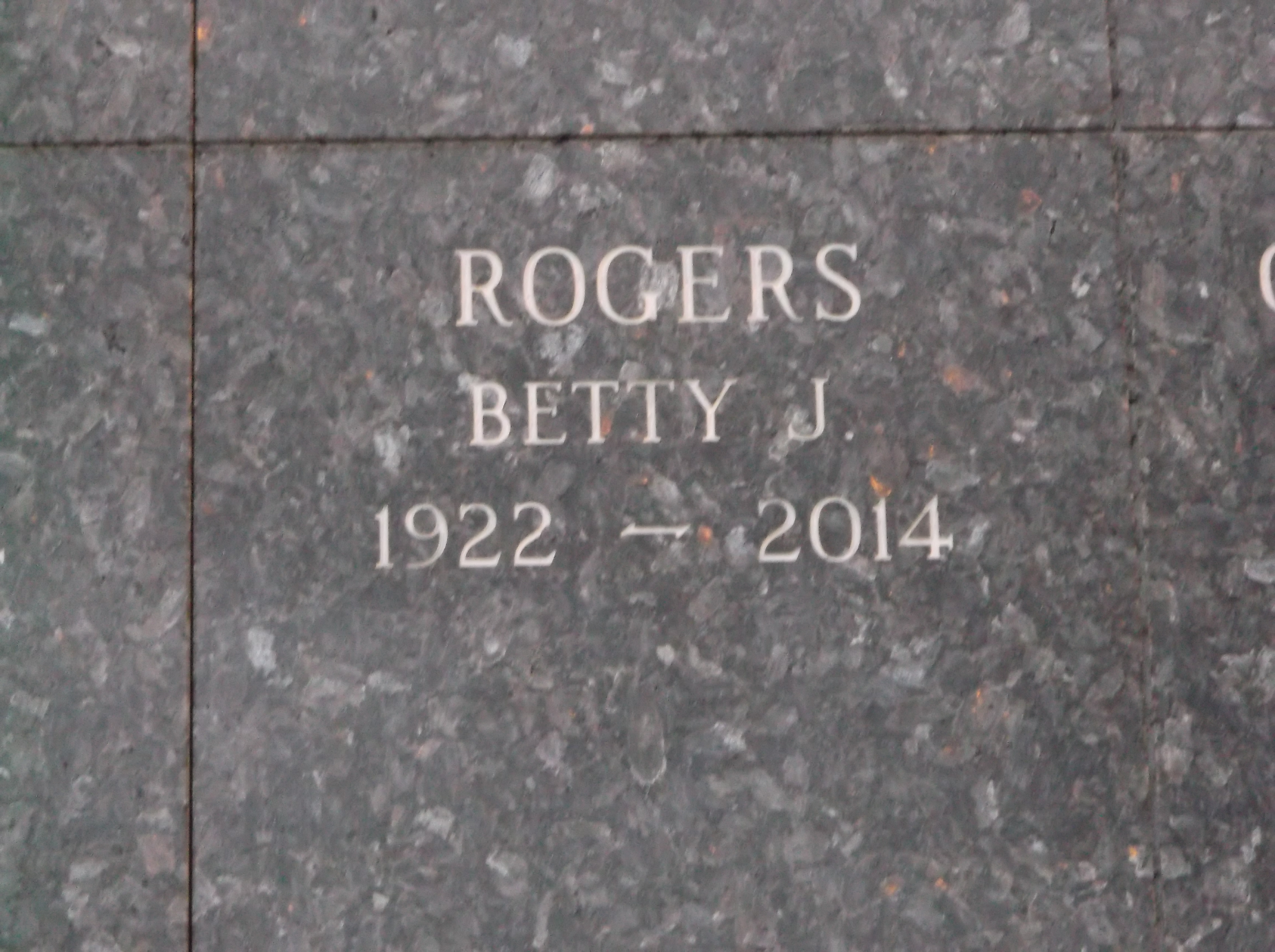 Betty J Rogers