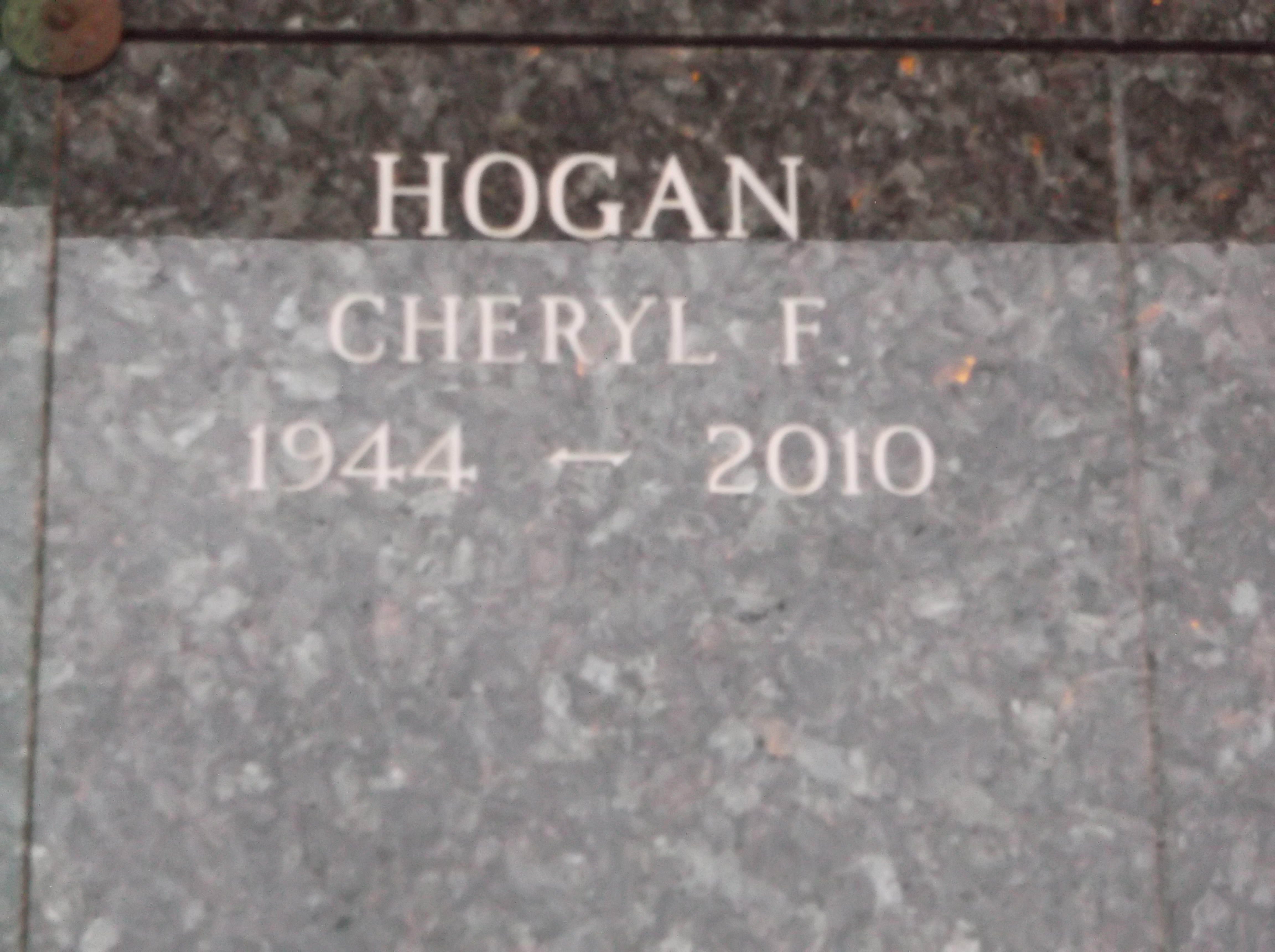 Cheryl F Hogan