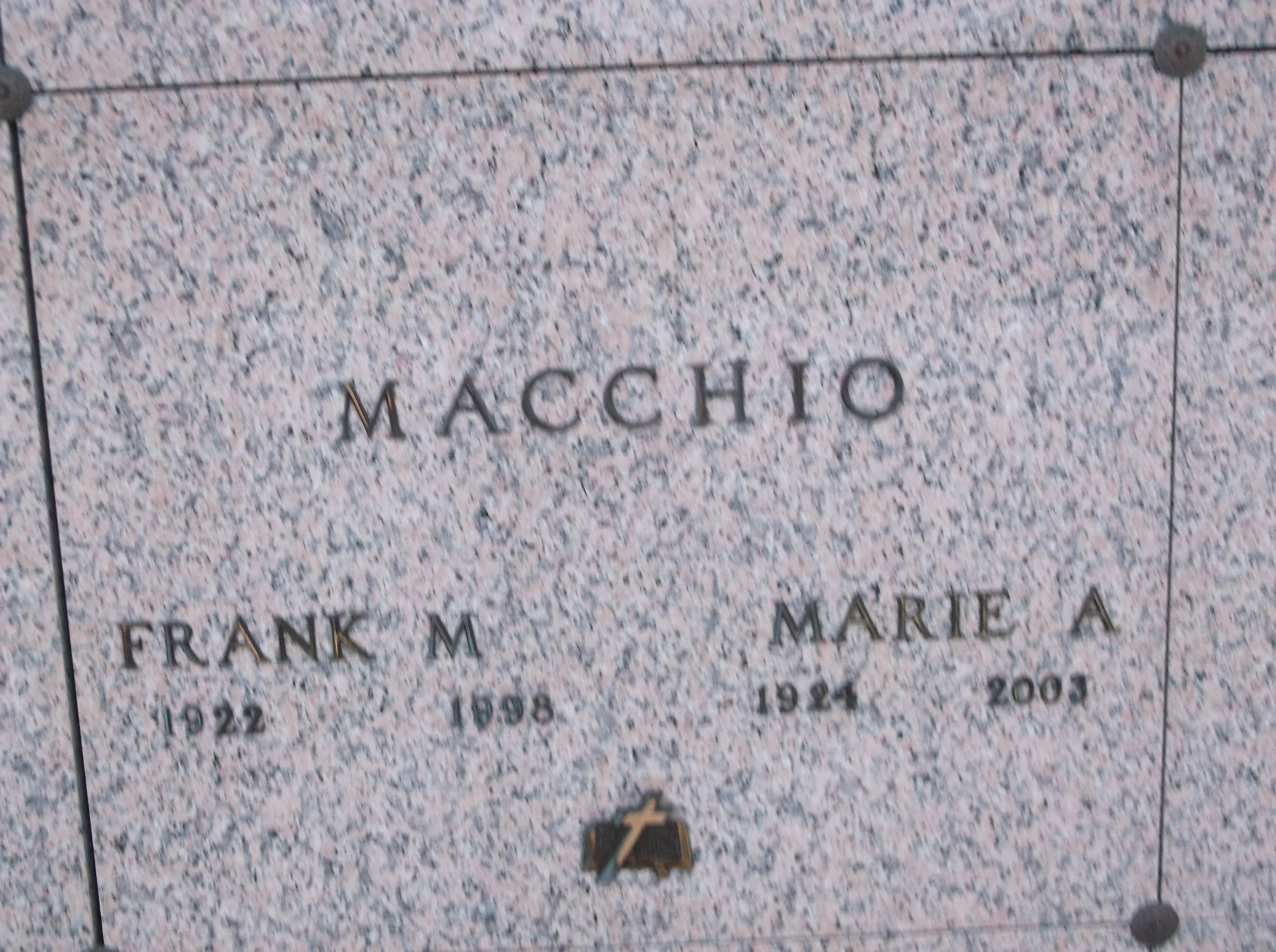 Frank M Macchio