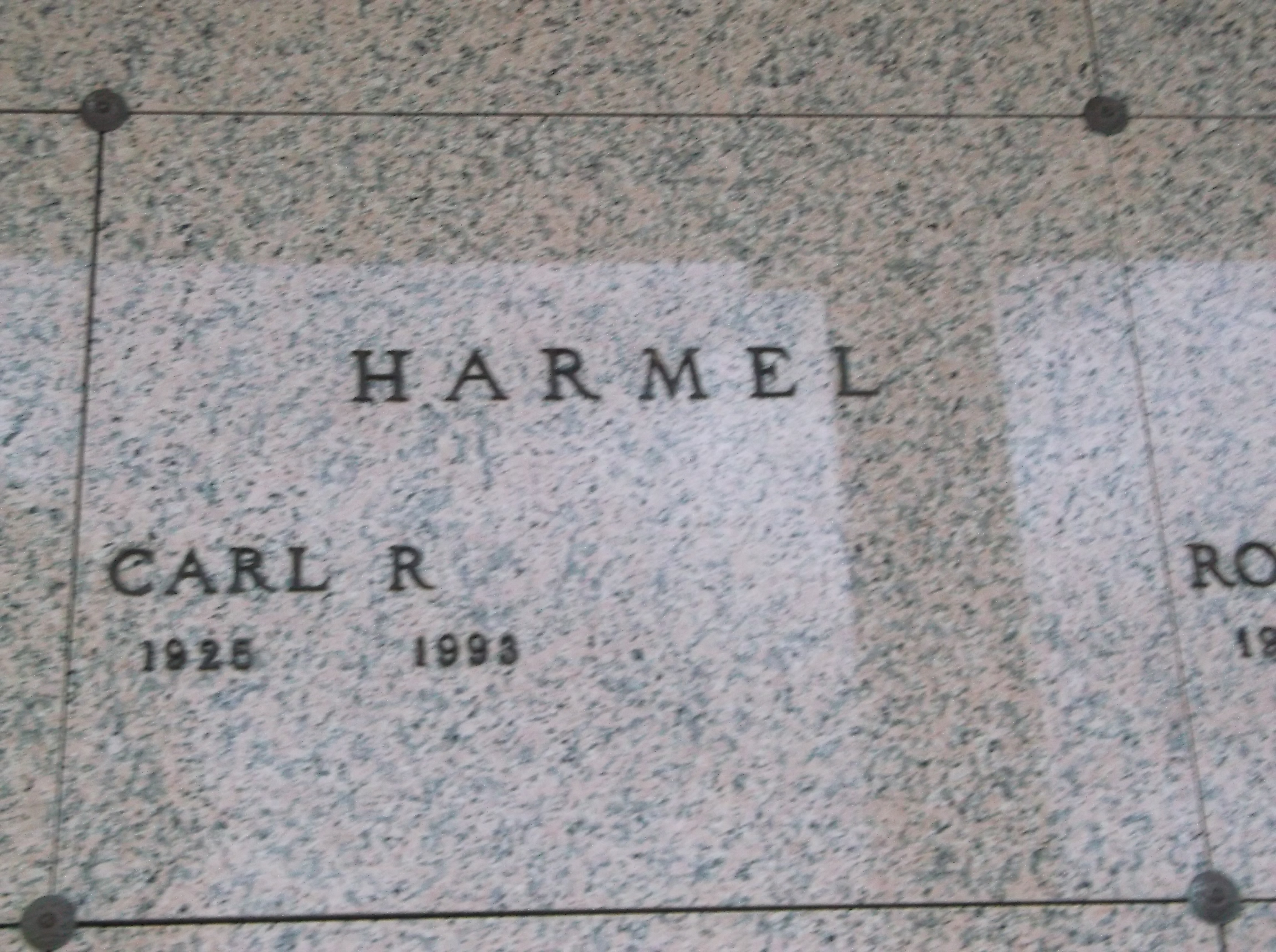 Carl R Harmel