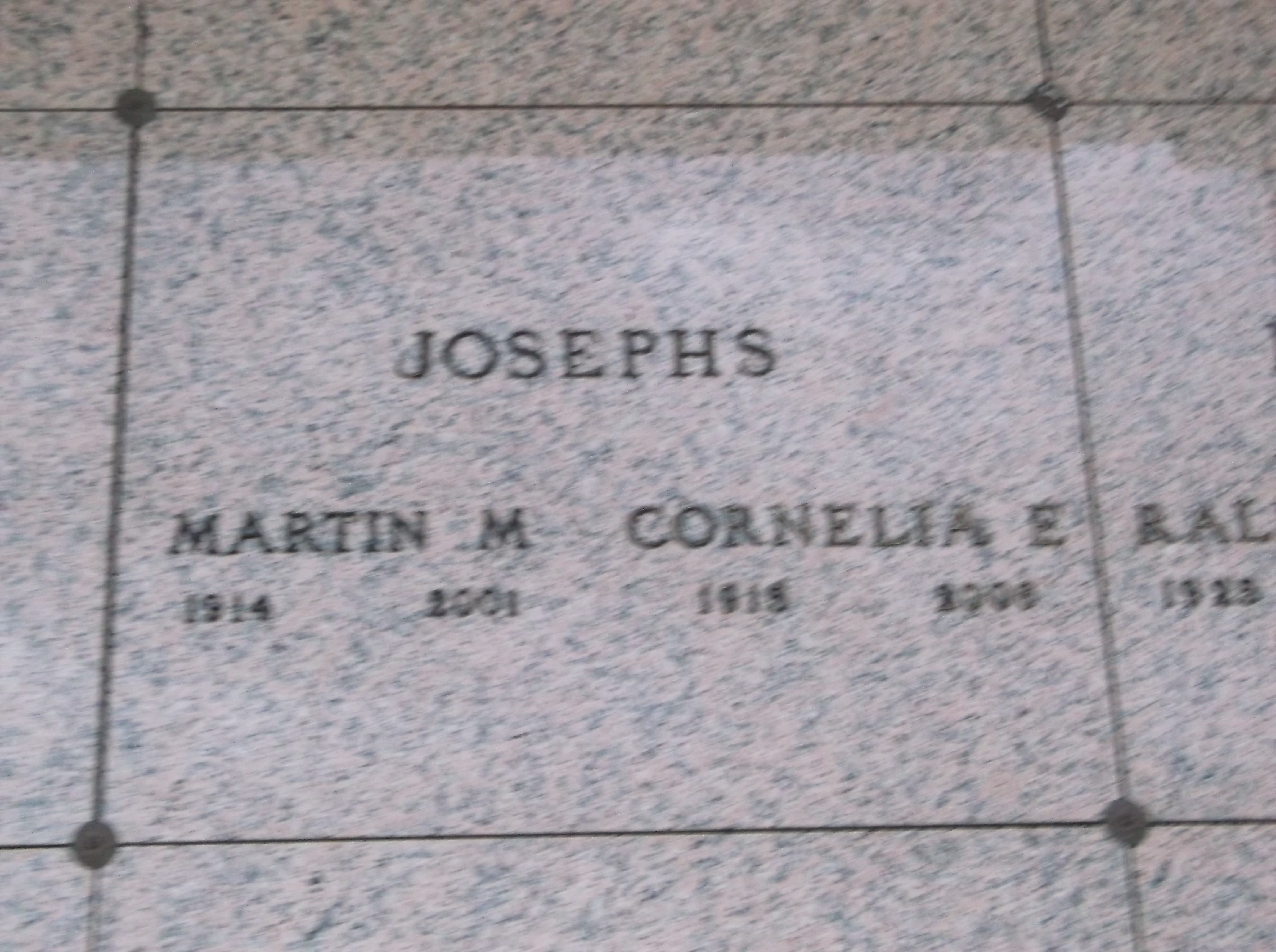 Martin M Josephs