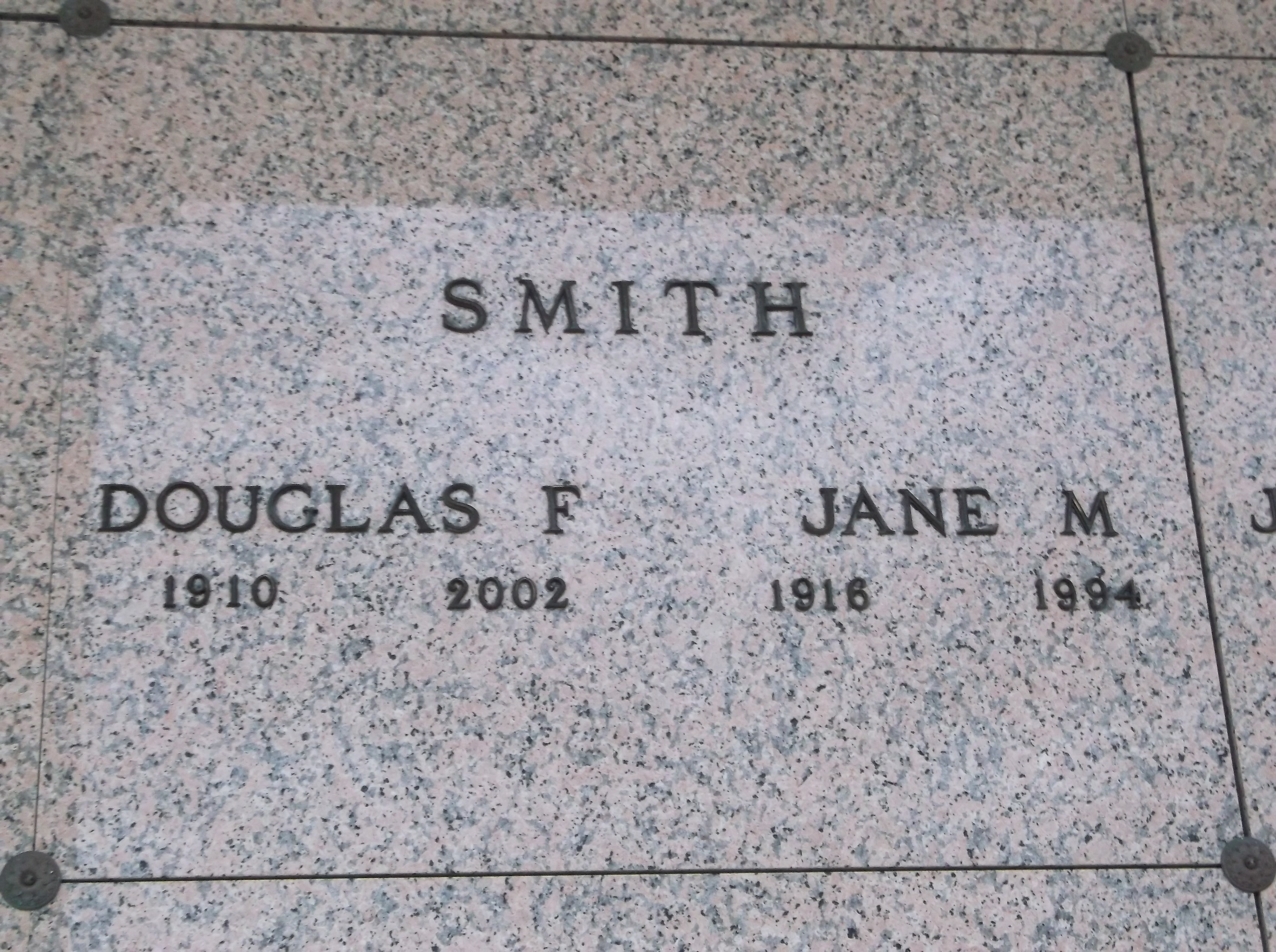 Douglas F Smith