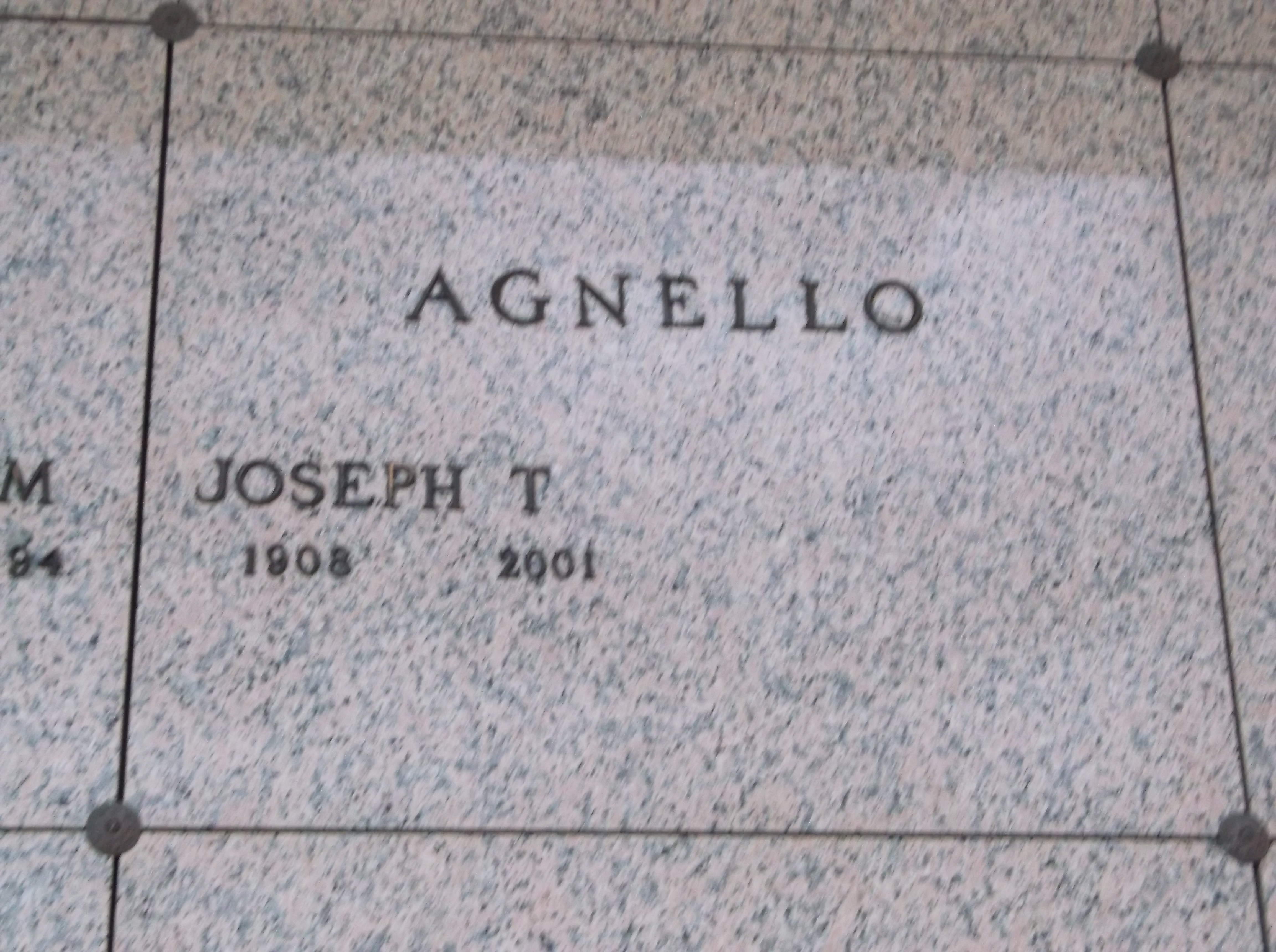 Joseph T Agnello