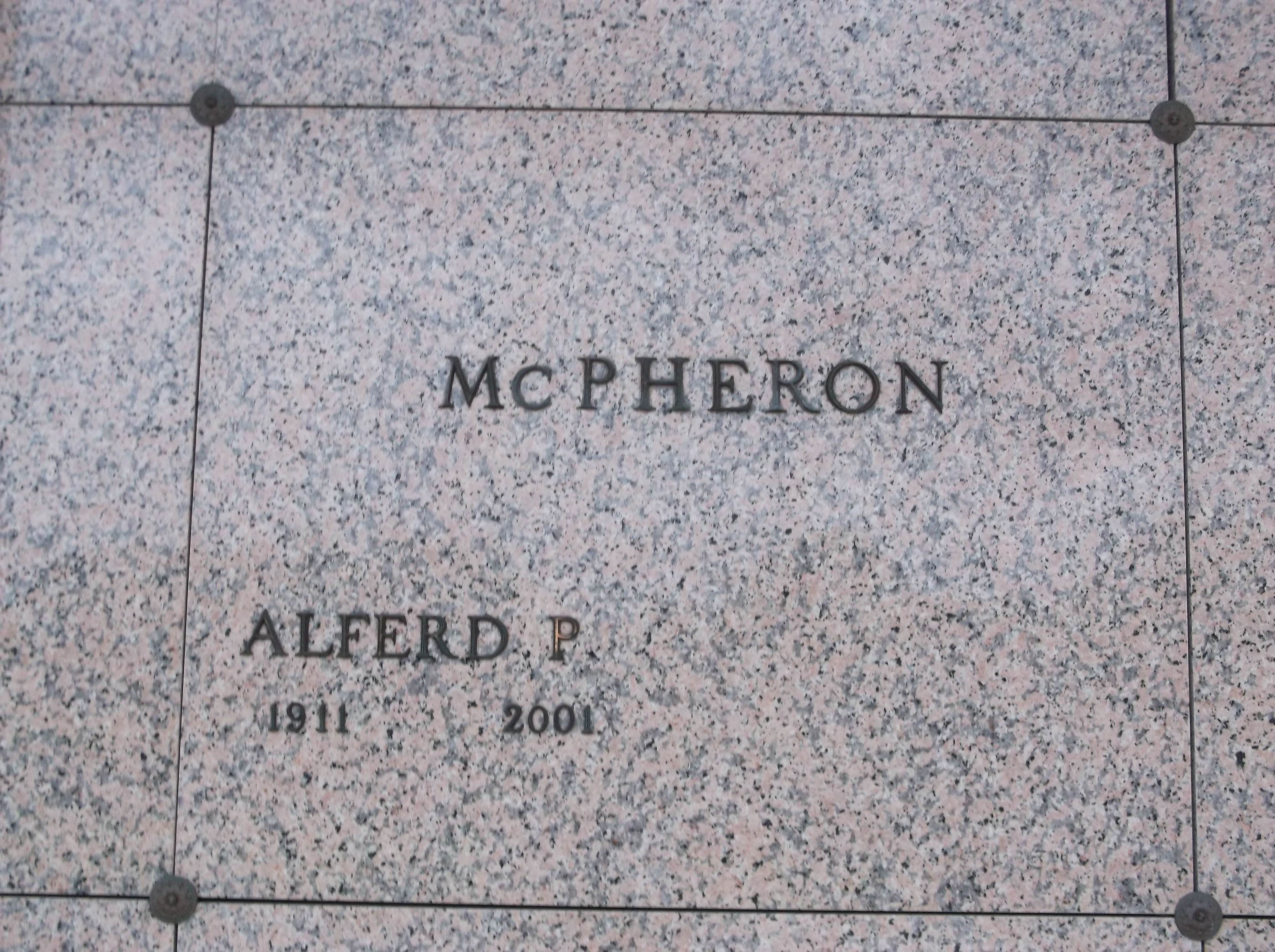 Alferd P McPheron