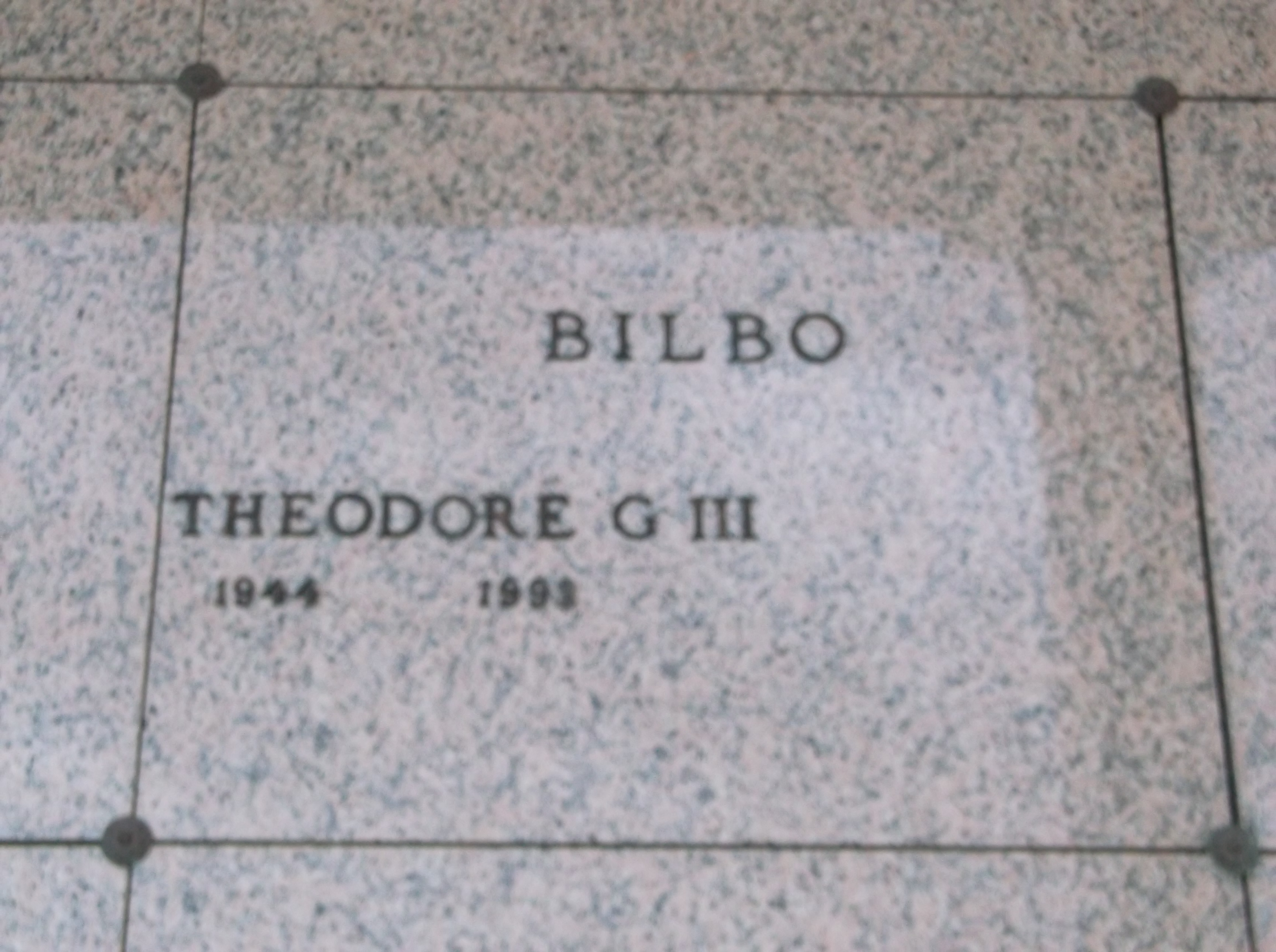 Theodore G Bilbo, III