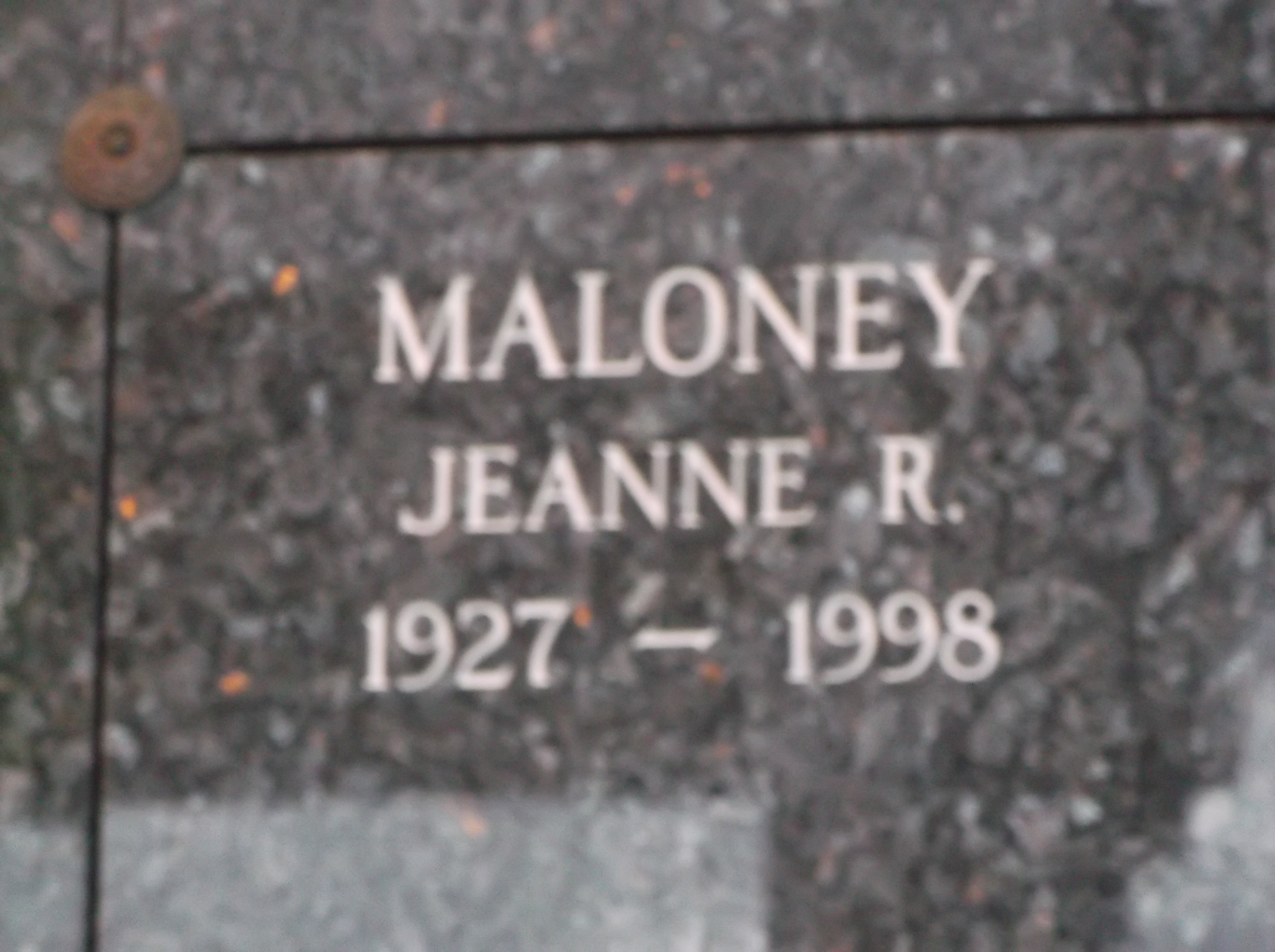Jeanne R Maloney