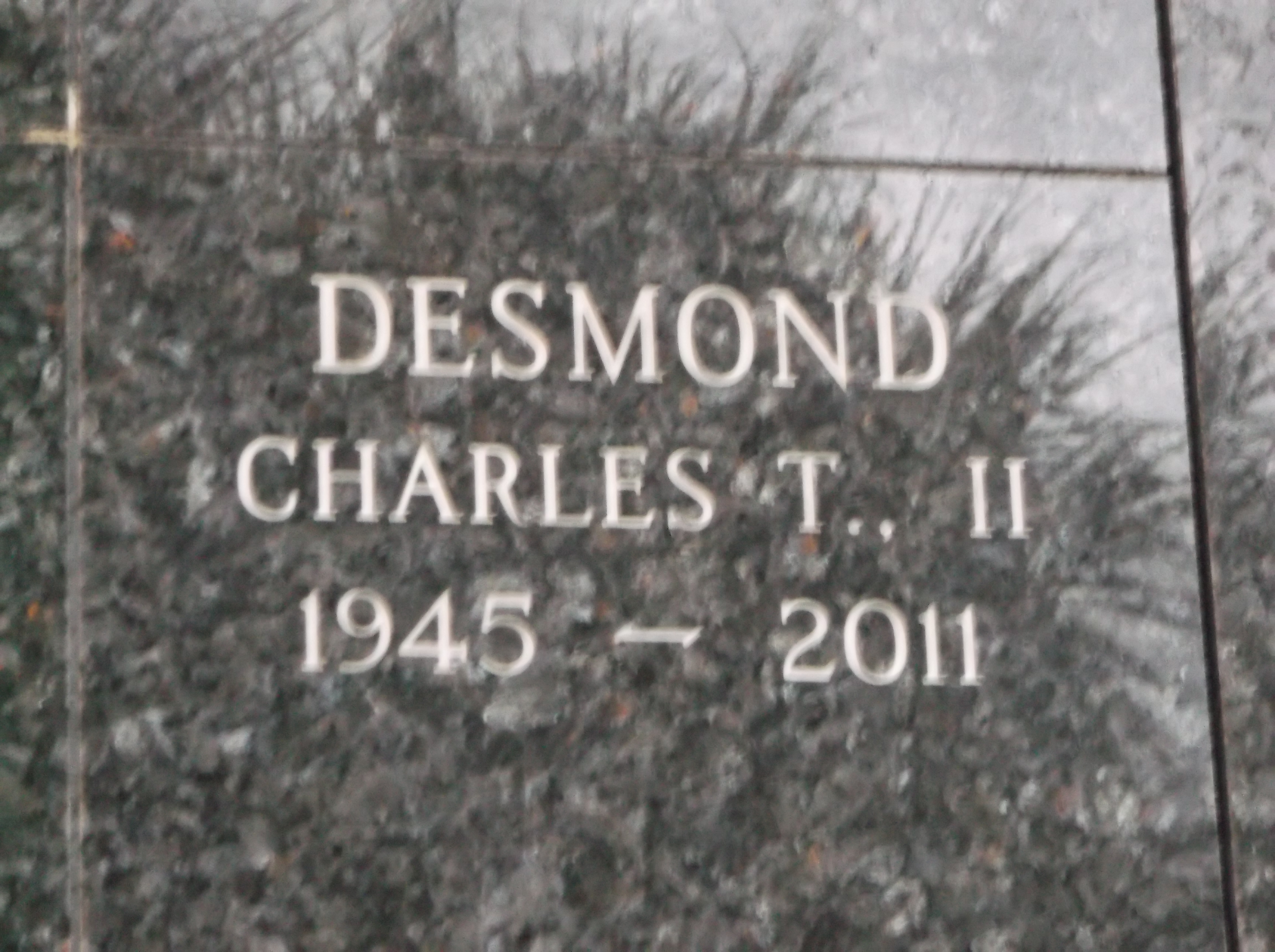 Charles T Desmond, II