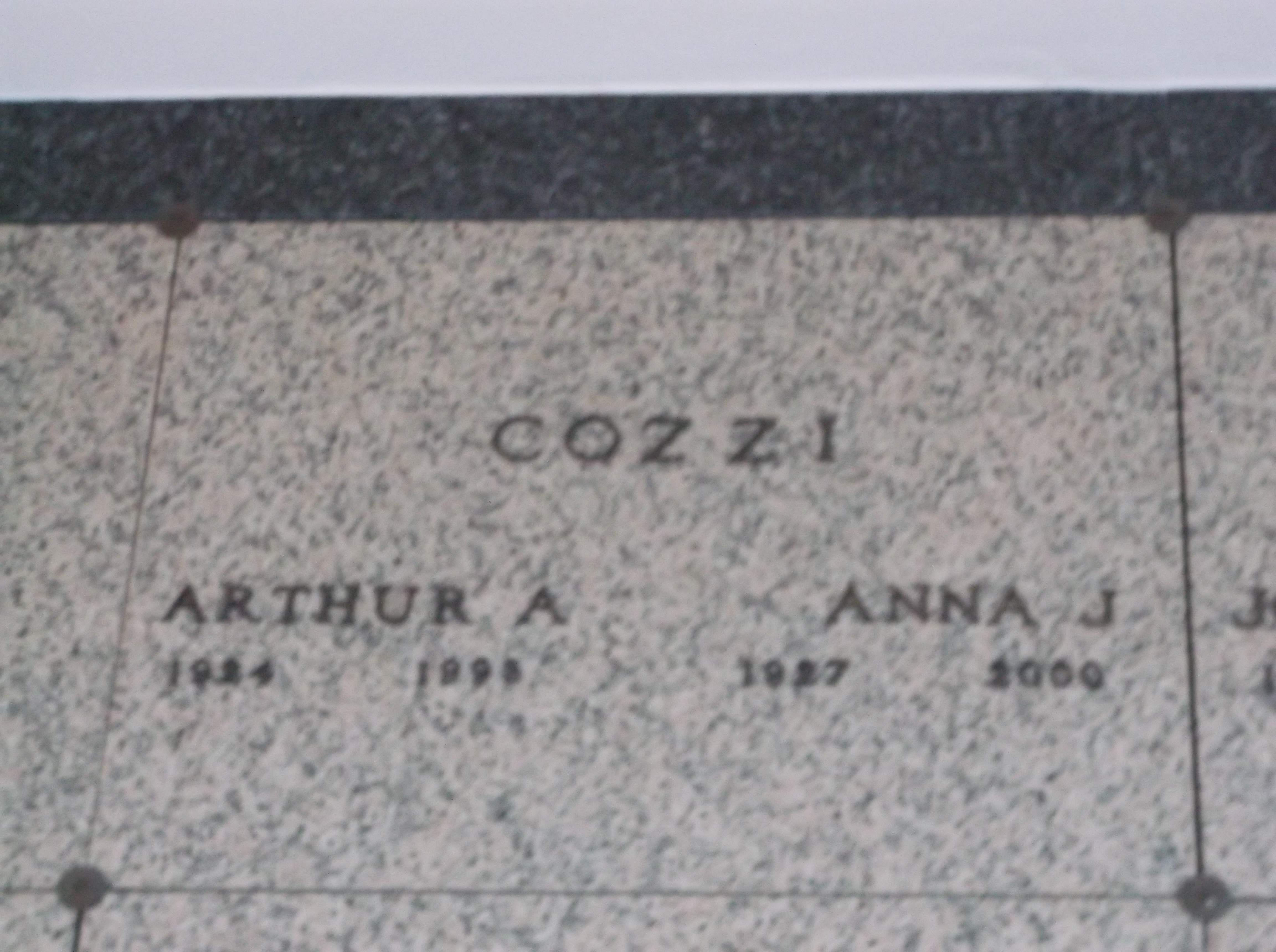 Arthur A Cozzi