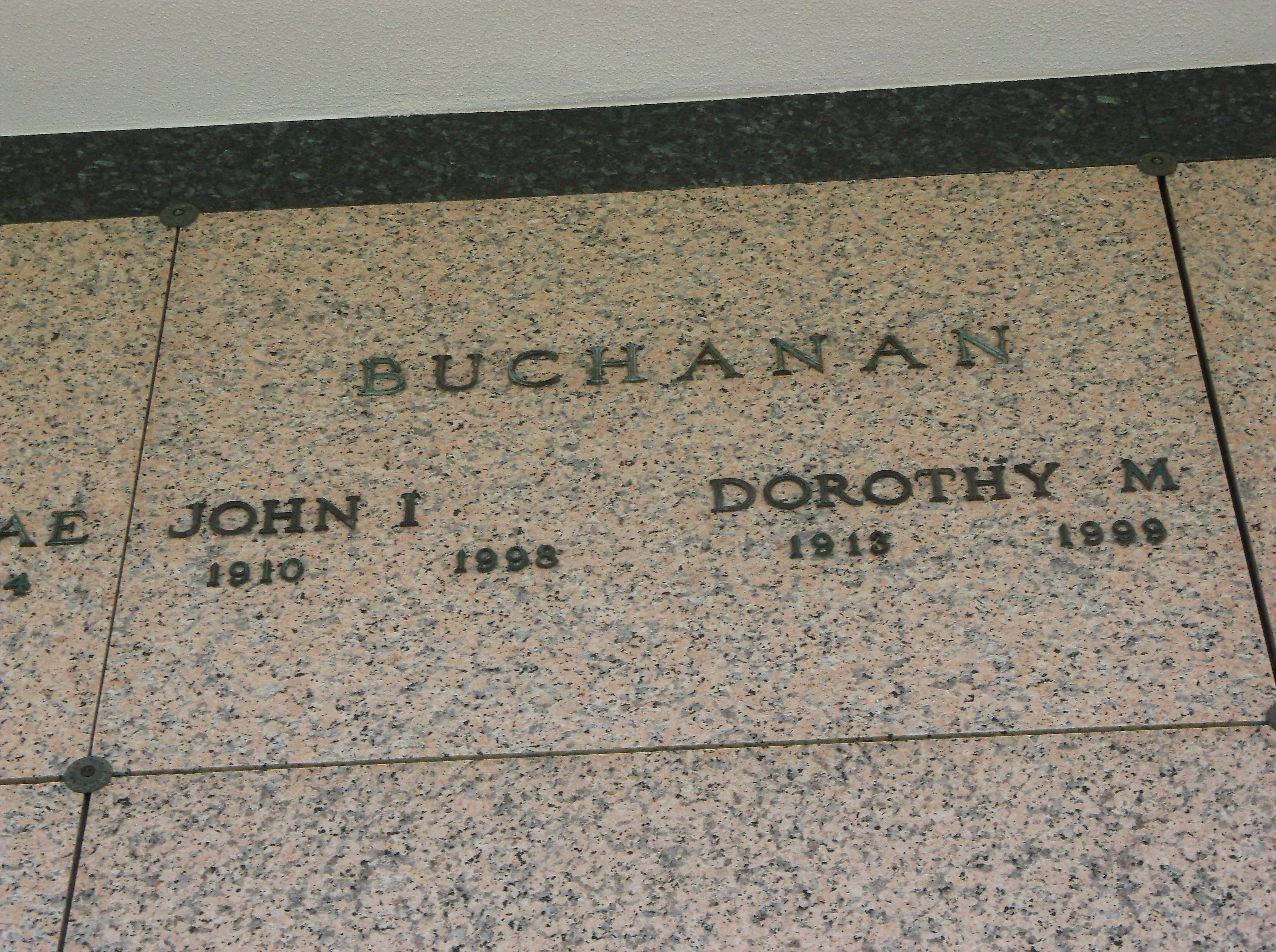 Dorothy M Buchanan