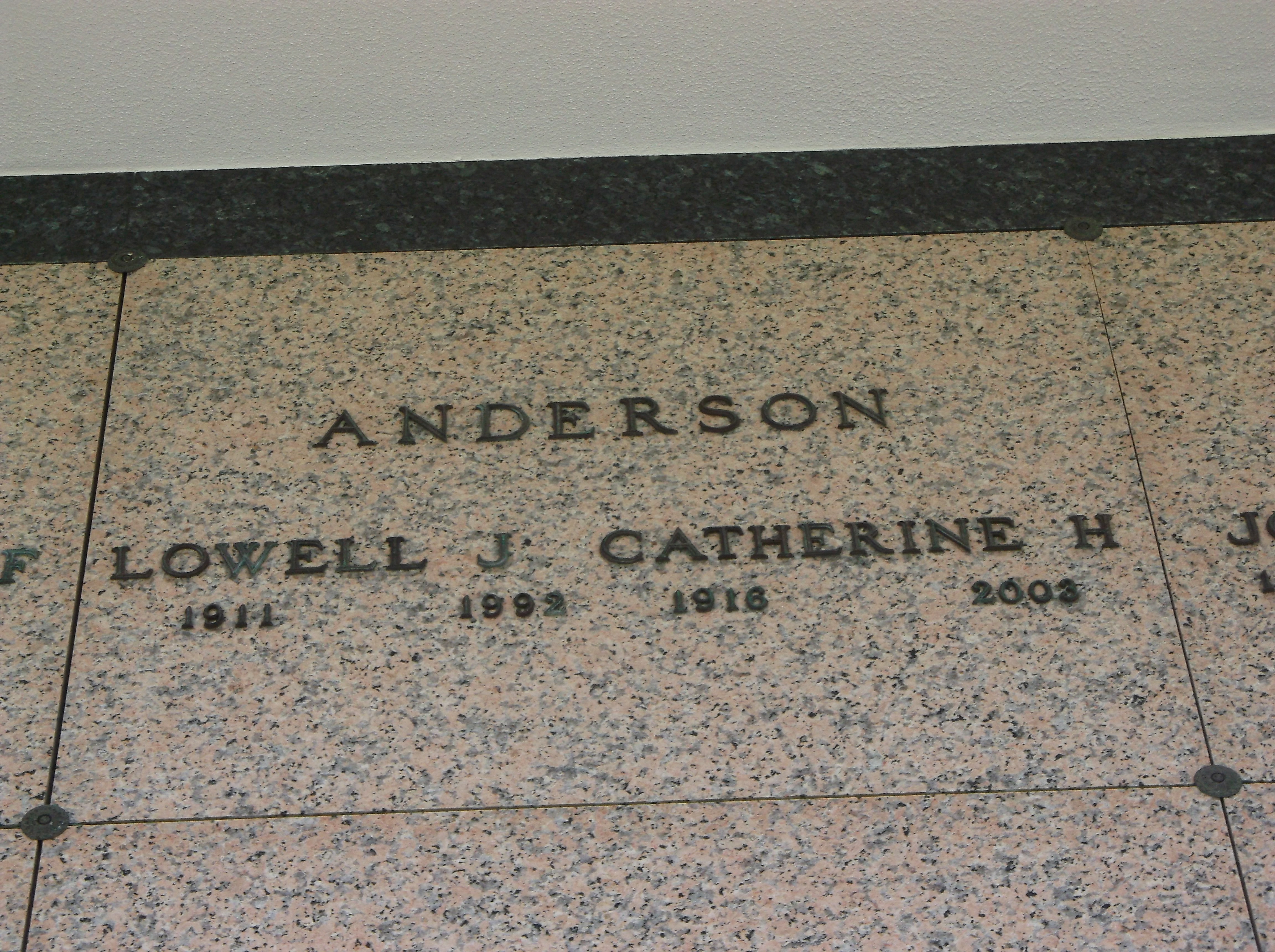Catherine H Anderson
