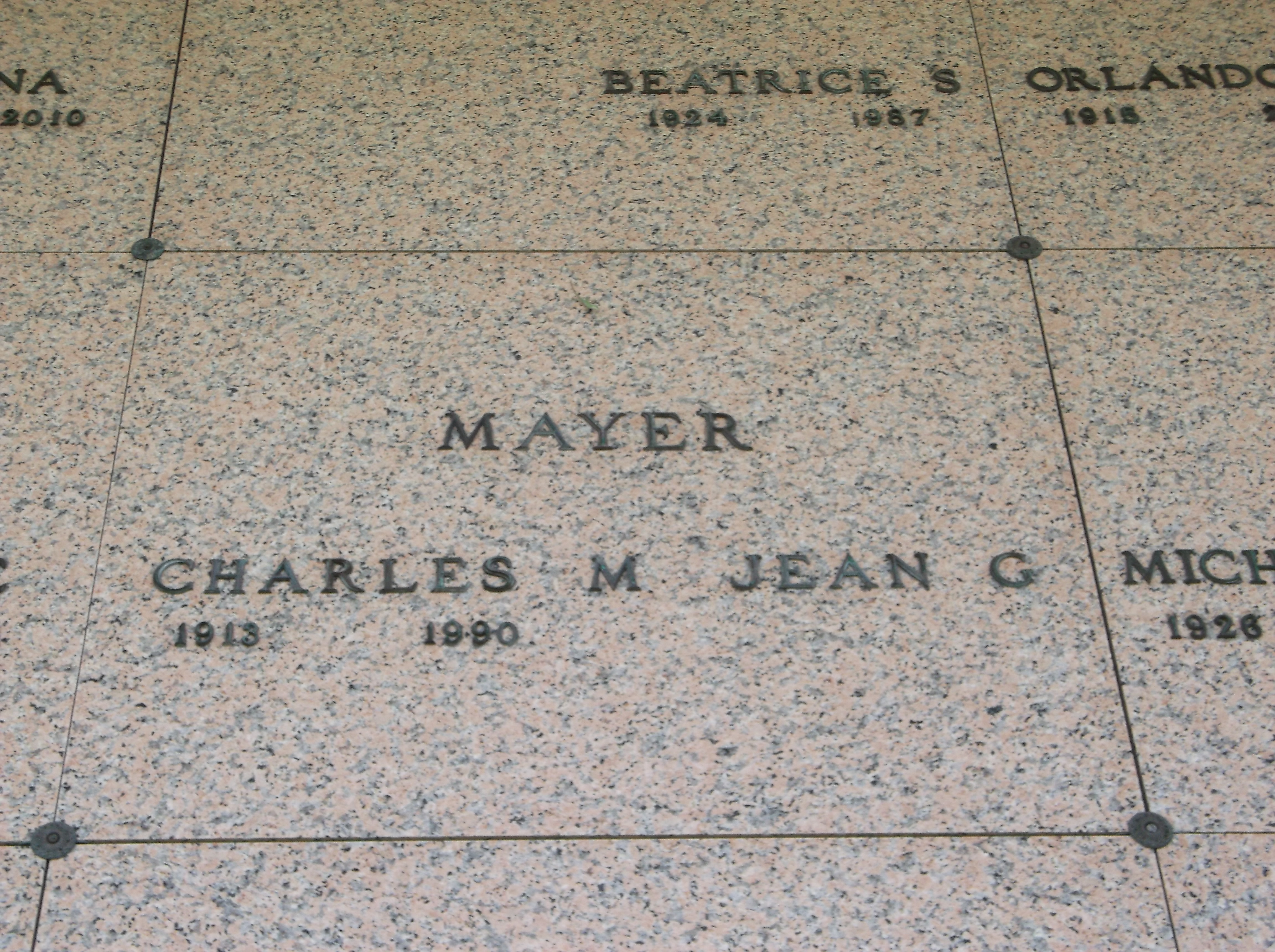 Charles M Mayer