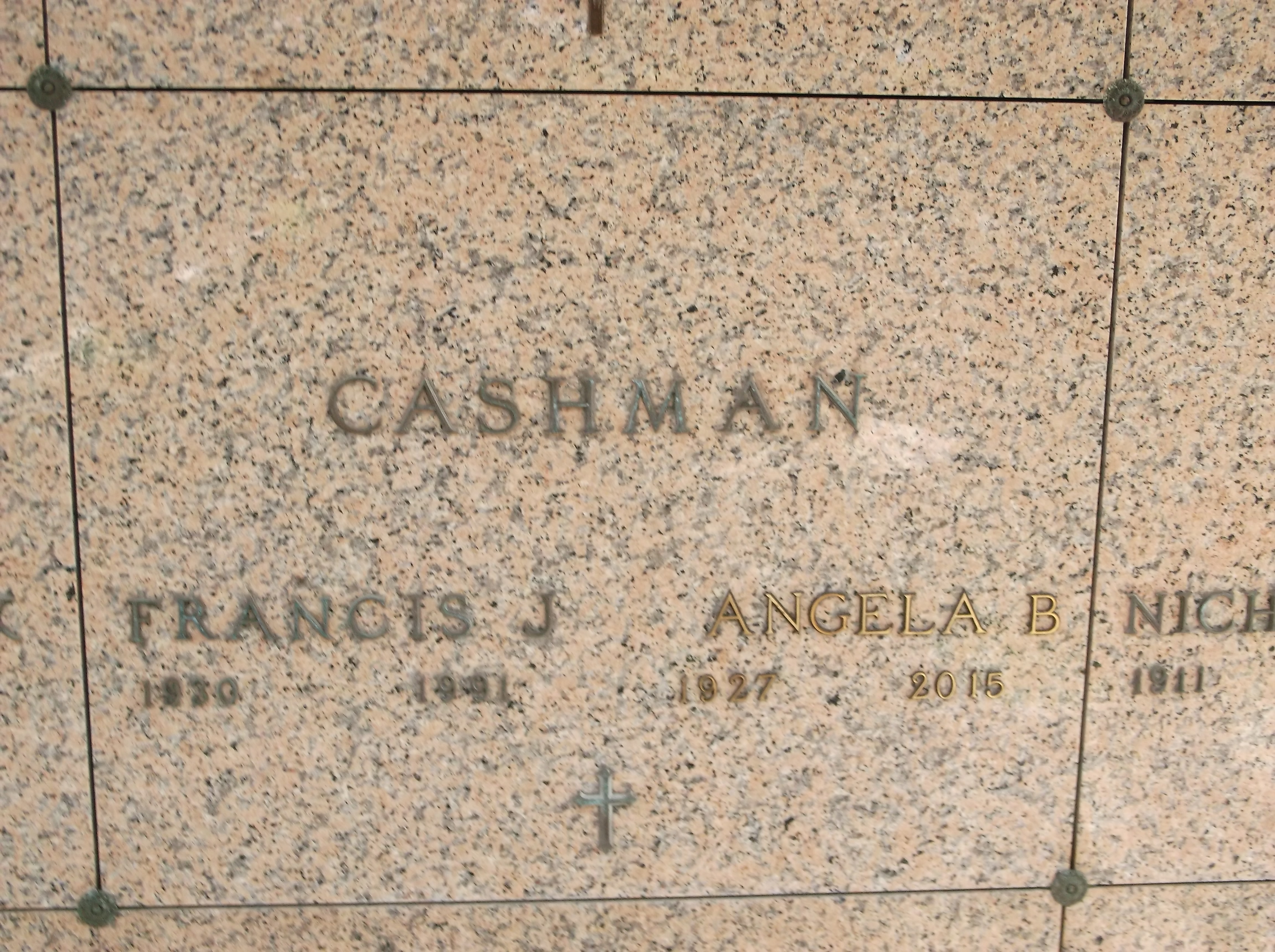 Angela B Cashman