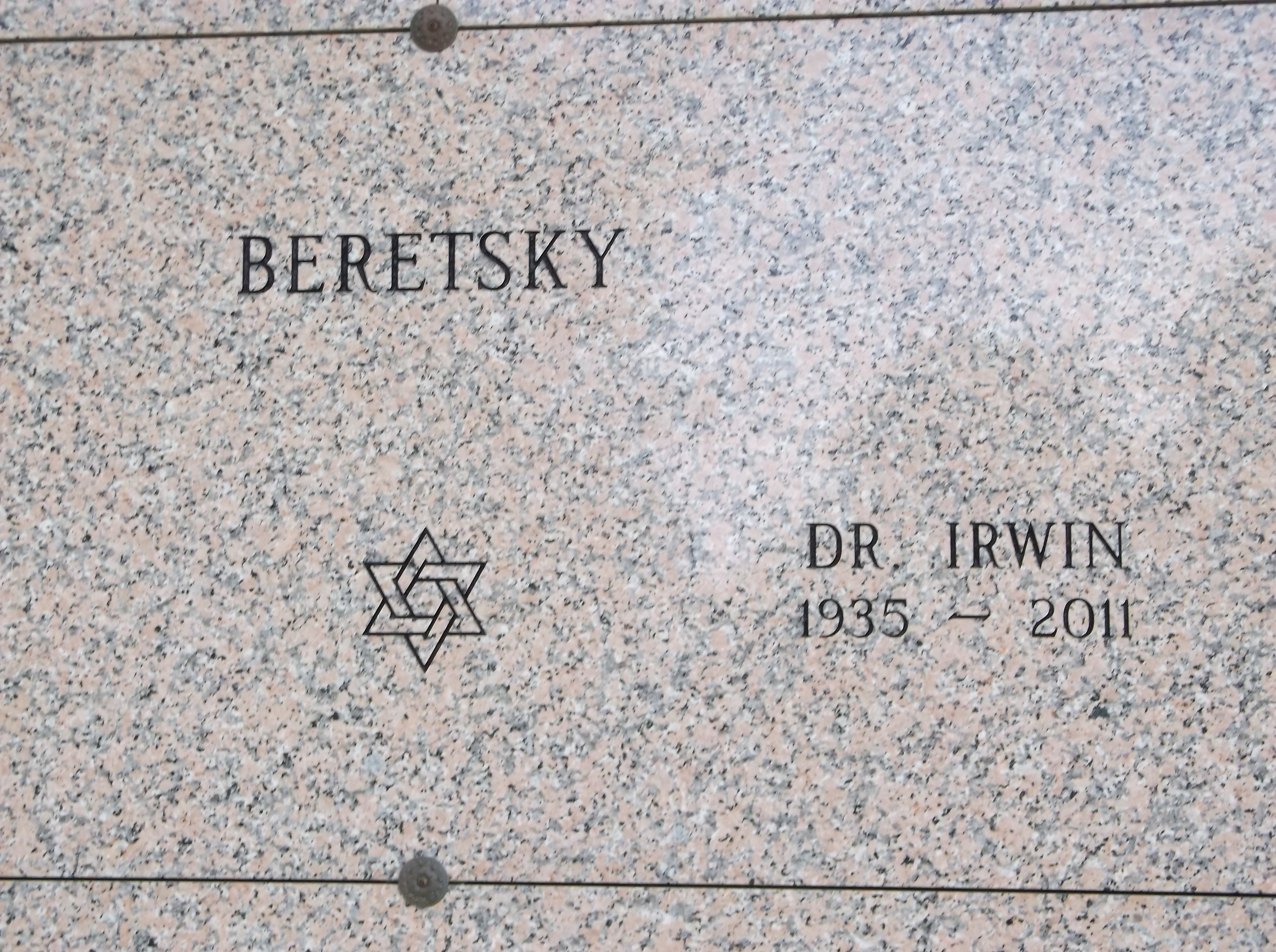 Dr Irwin Beretsky