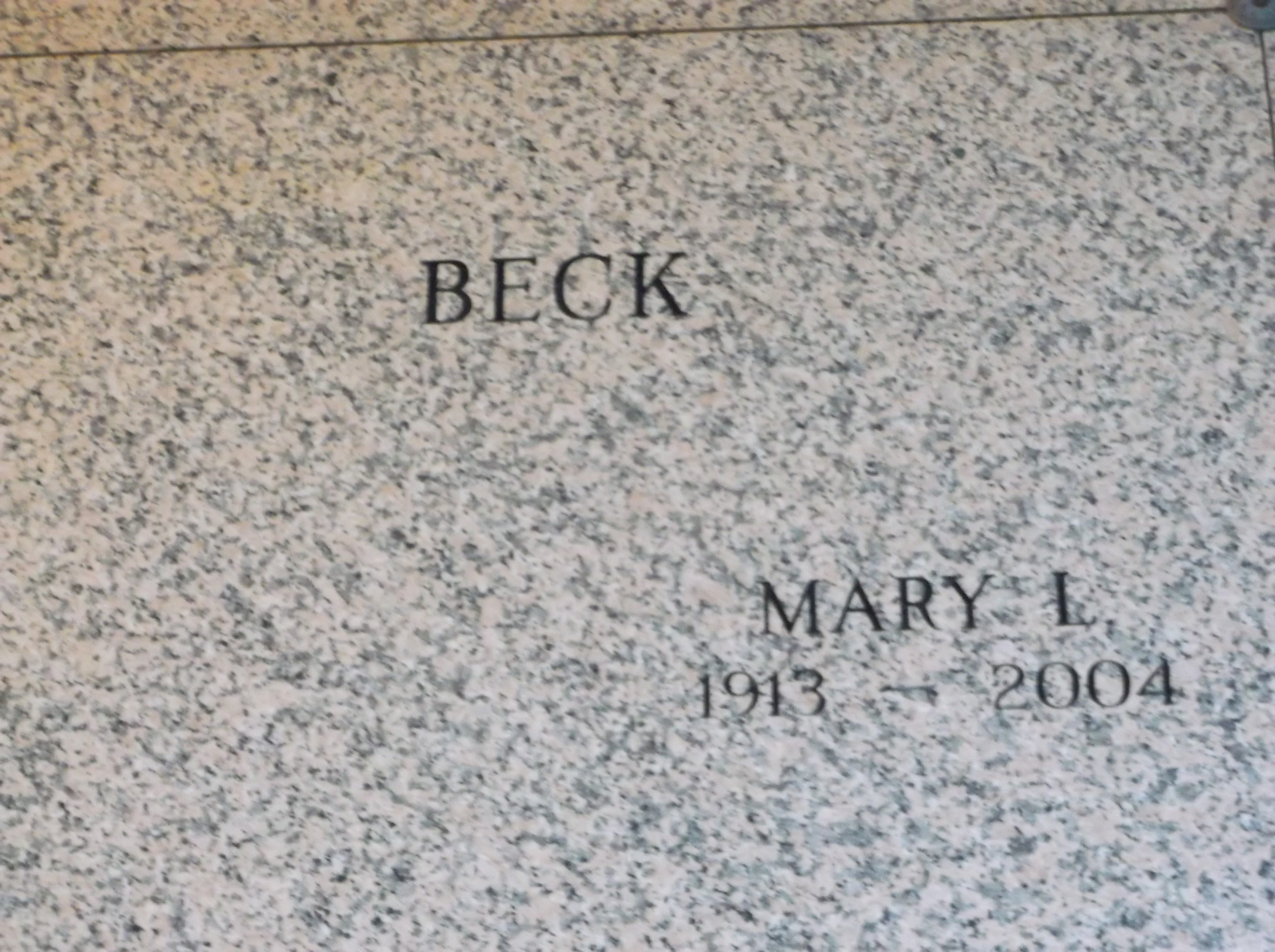 Mary L Beck