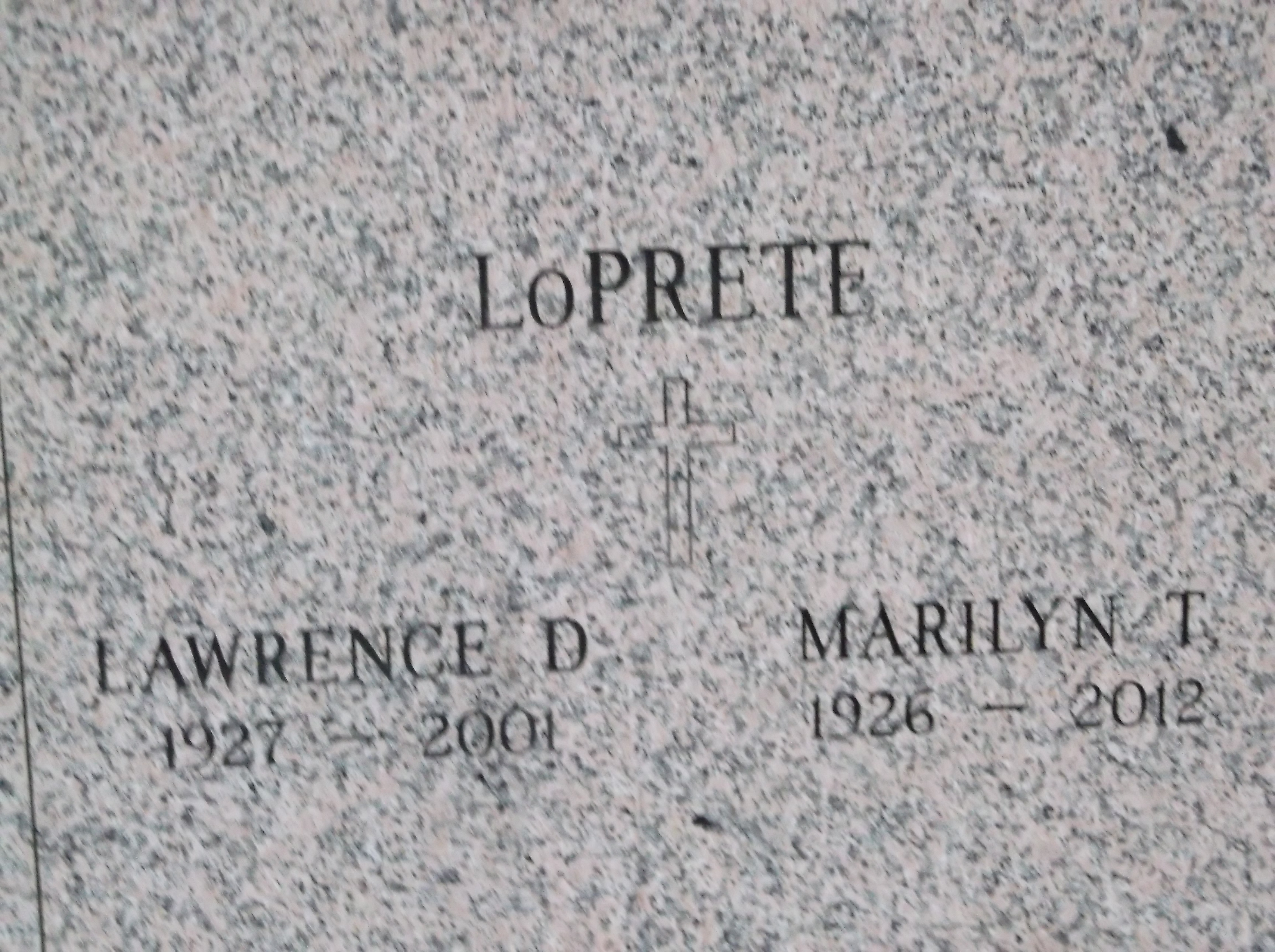 Lawrence D LoPrete