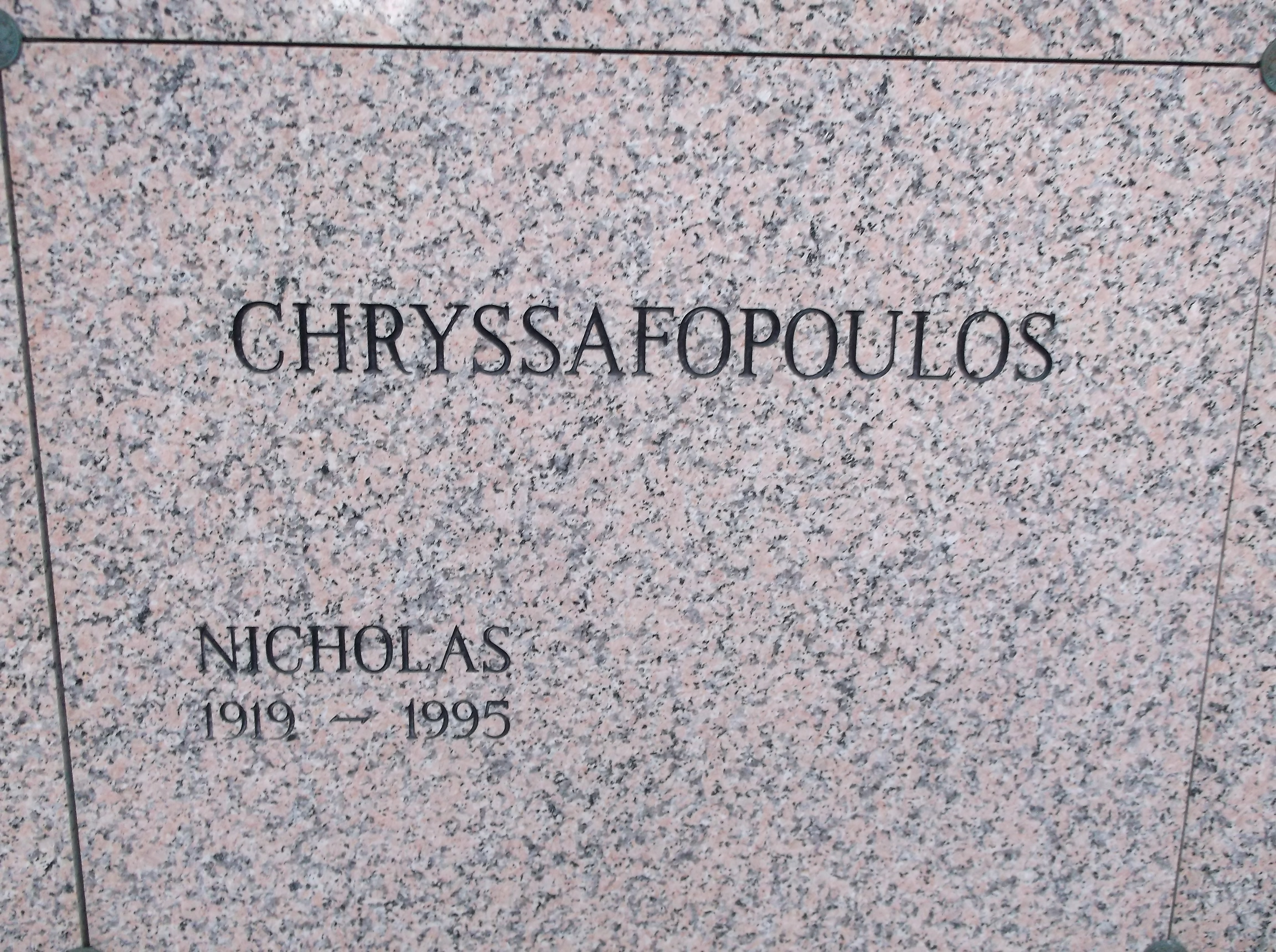 Nicholas Chryssafopoulos