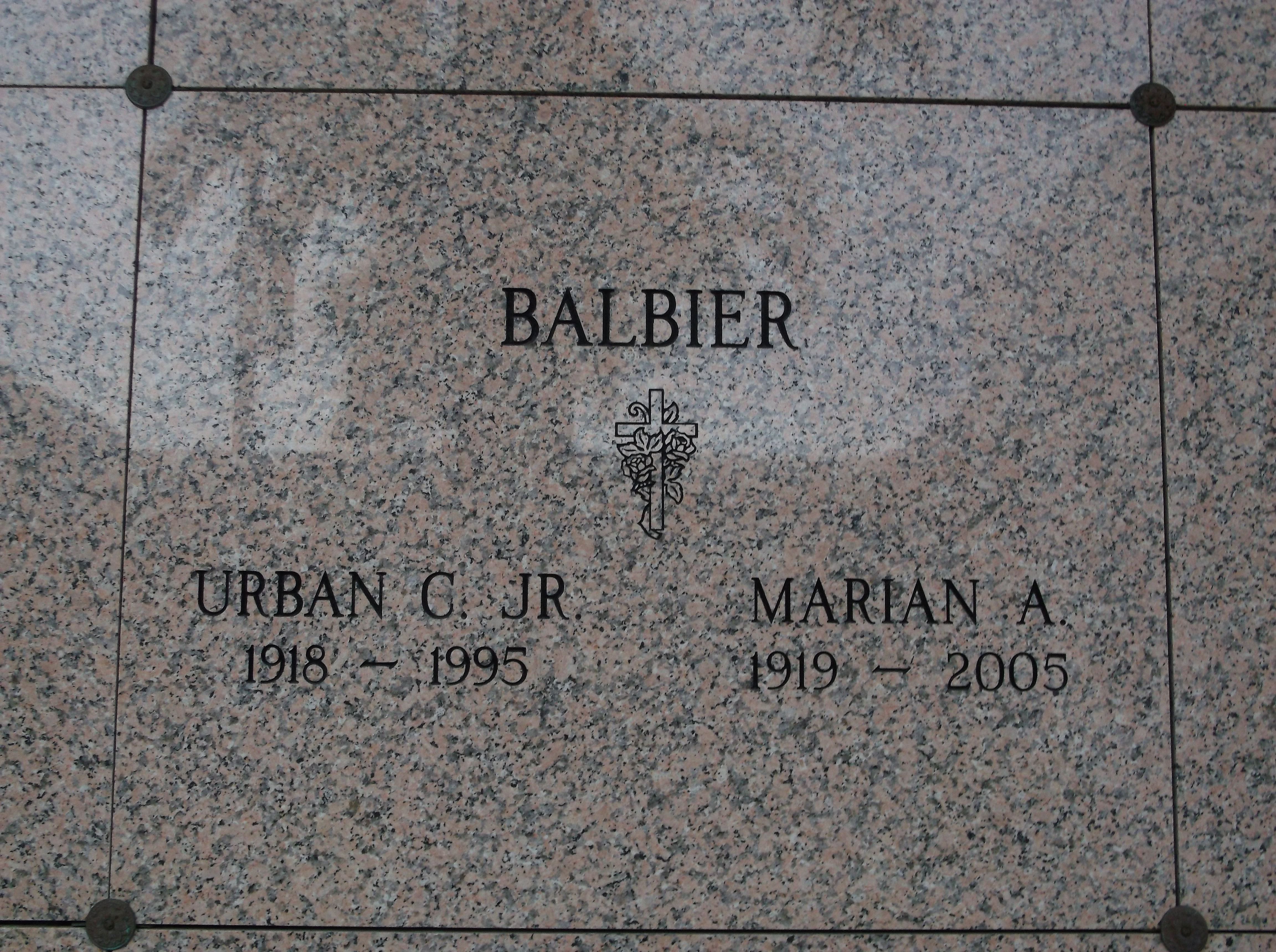 Urban C Balbier, Jr