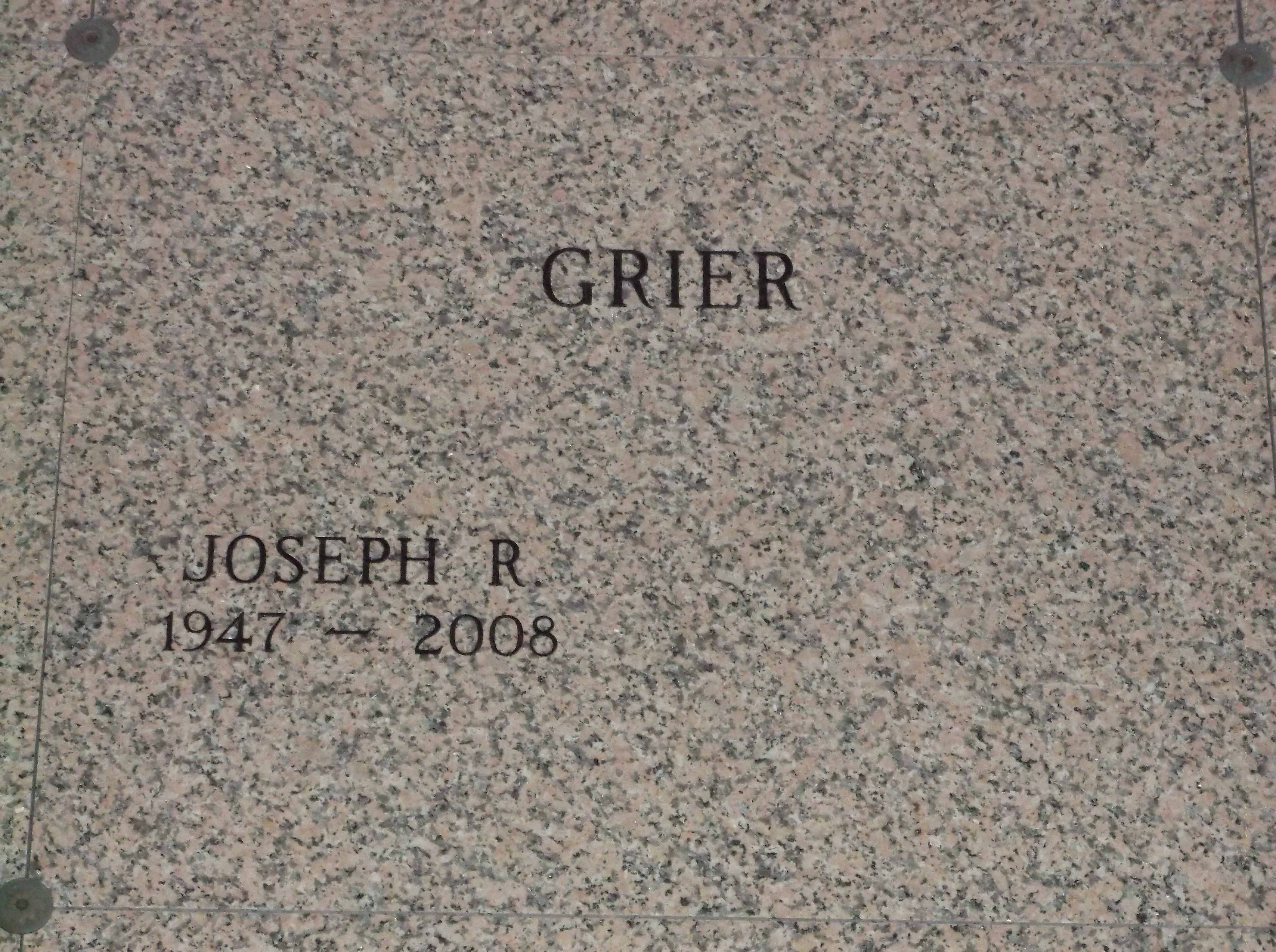 Joseph R Grier