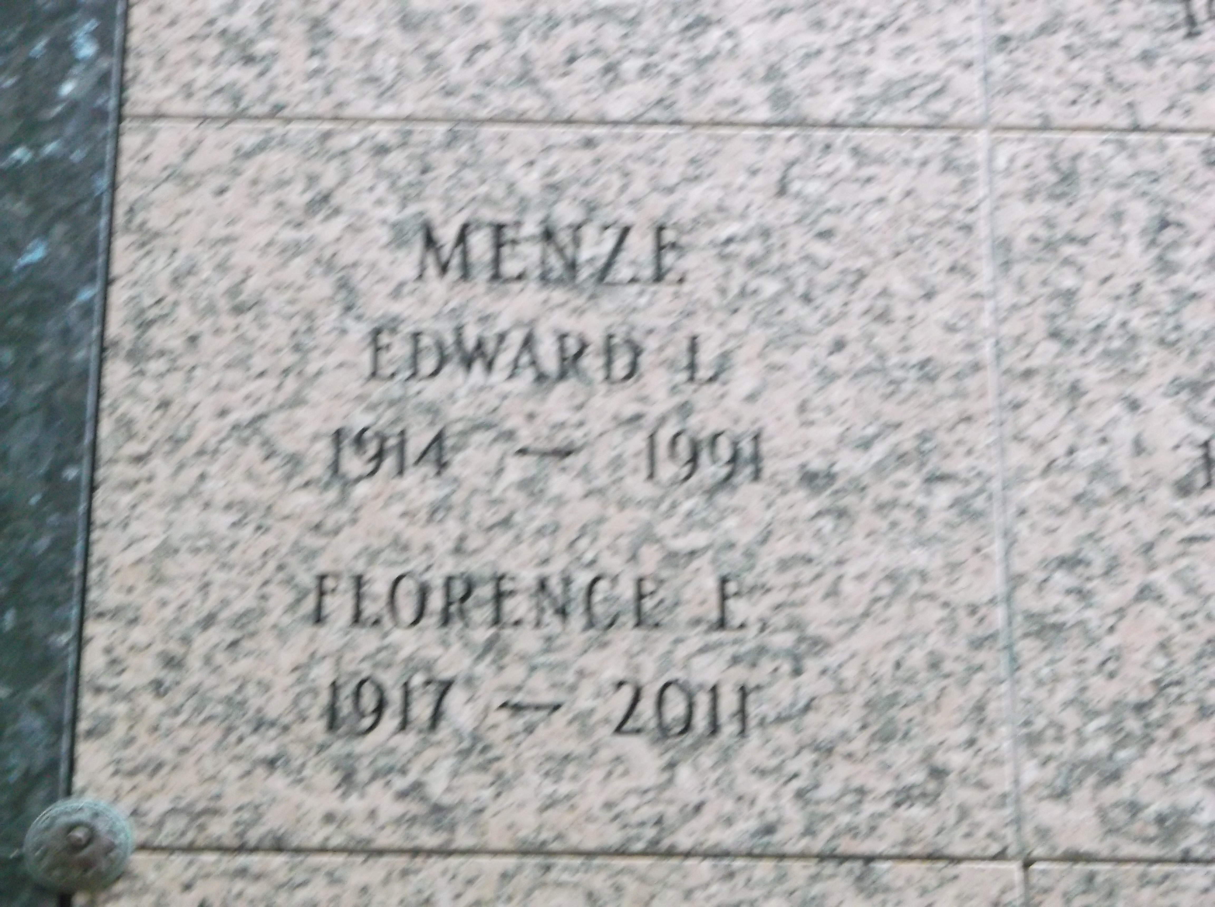 Edward L Menze