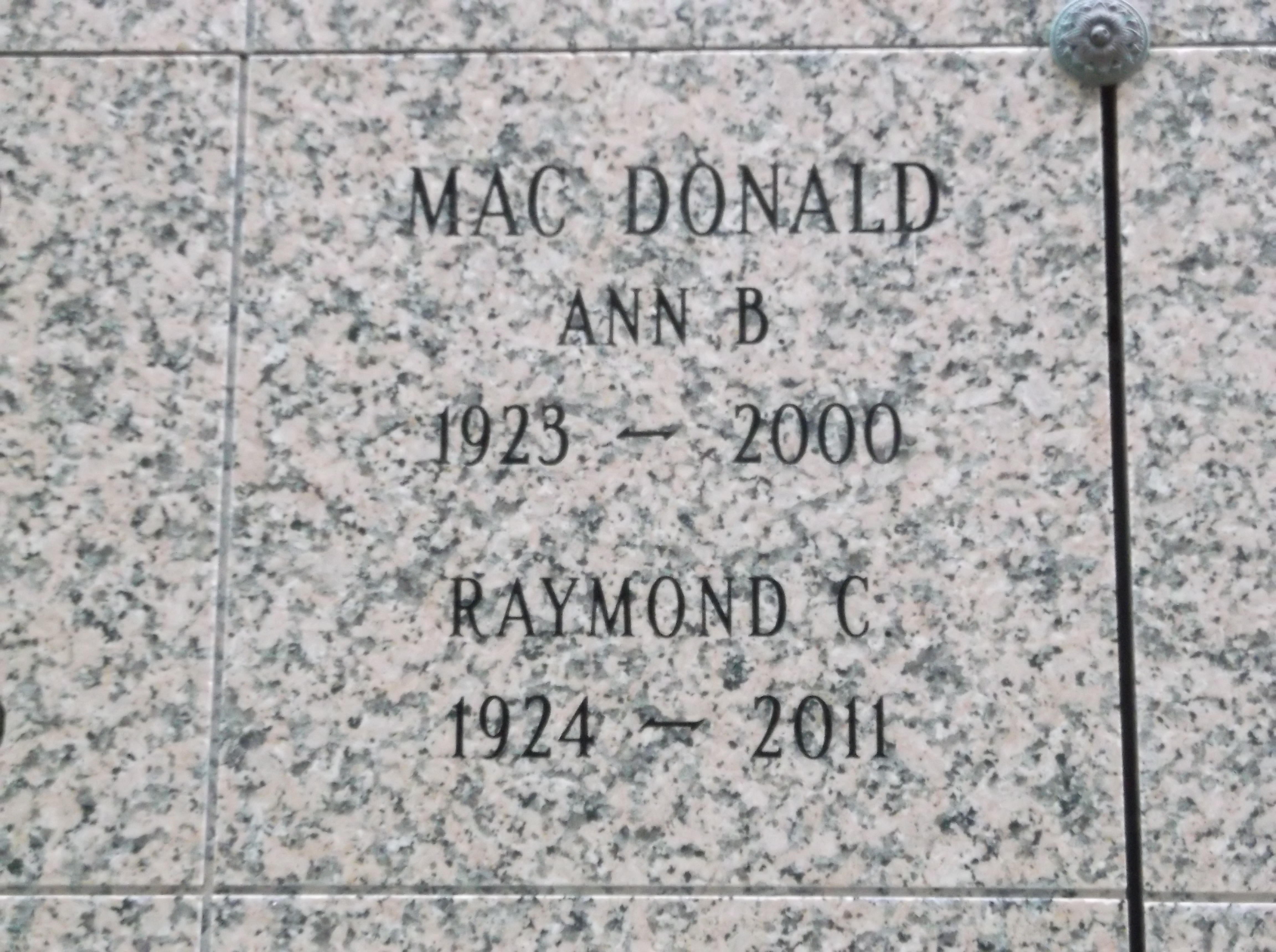 Ann B Mac Donald