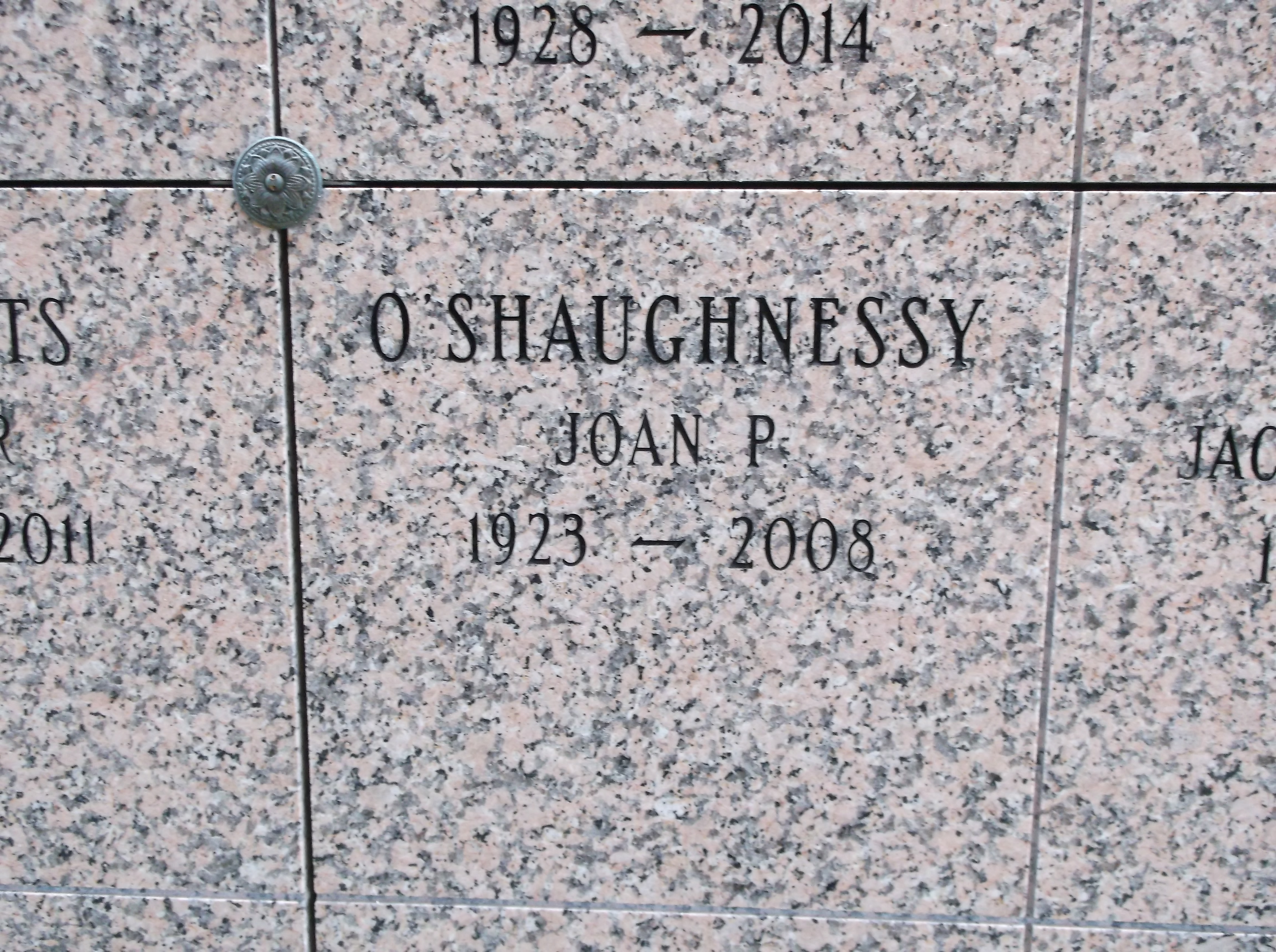 Joan P O'Shaughnessy