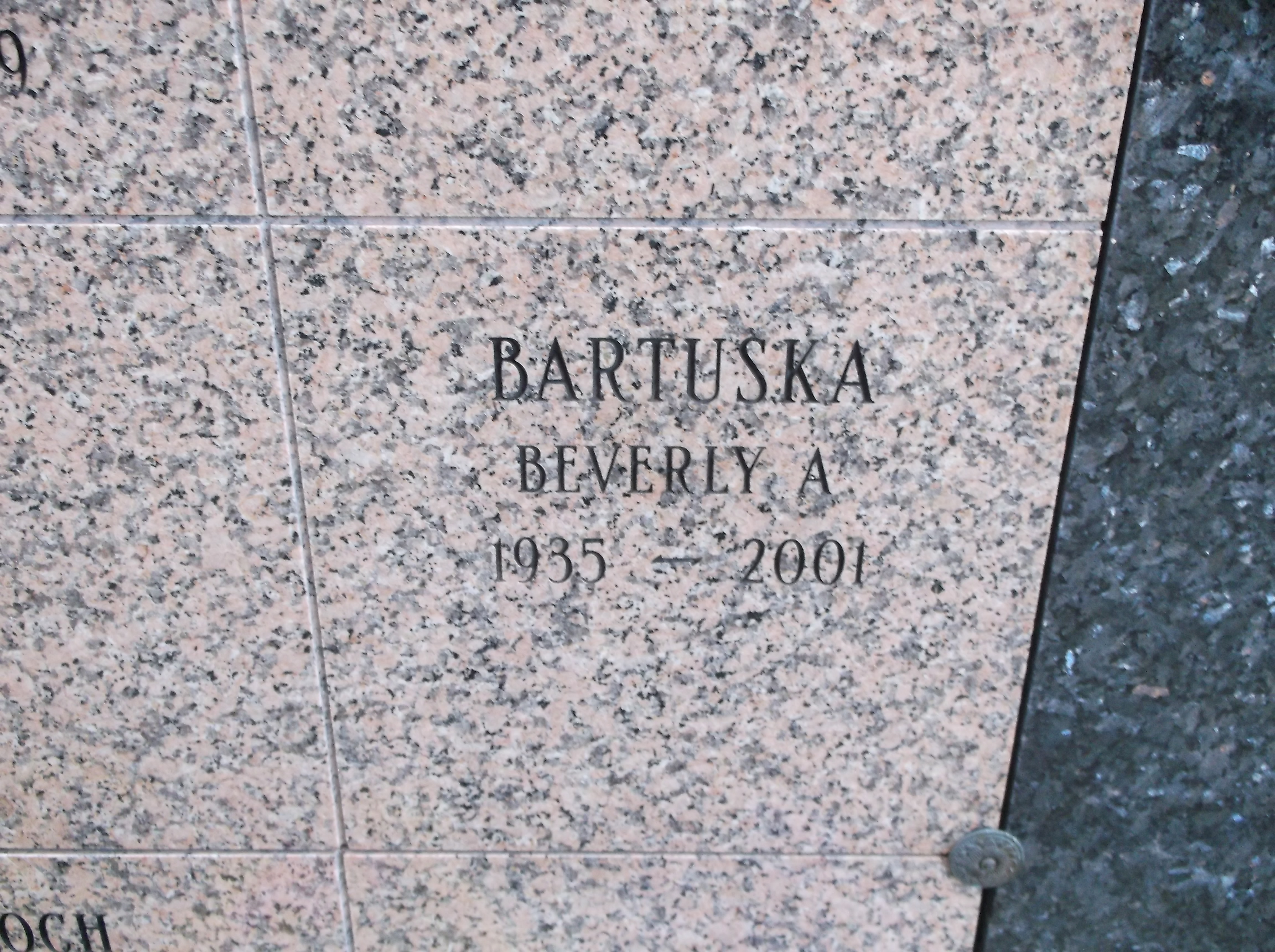 Beverly A Bartuska
