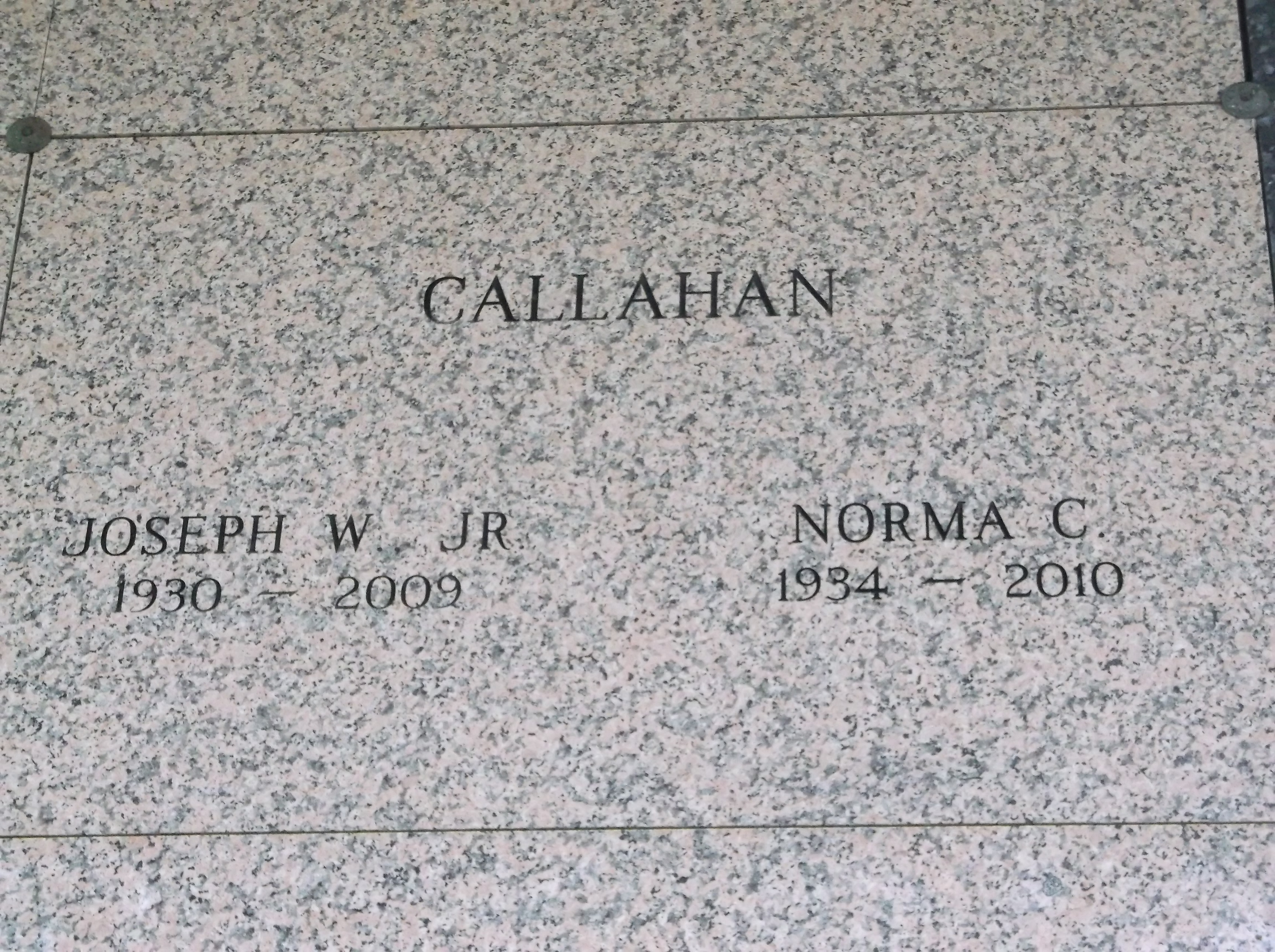 Joseph W Callahan, Jr