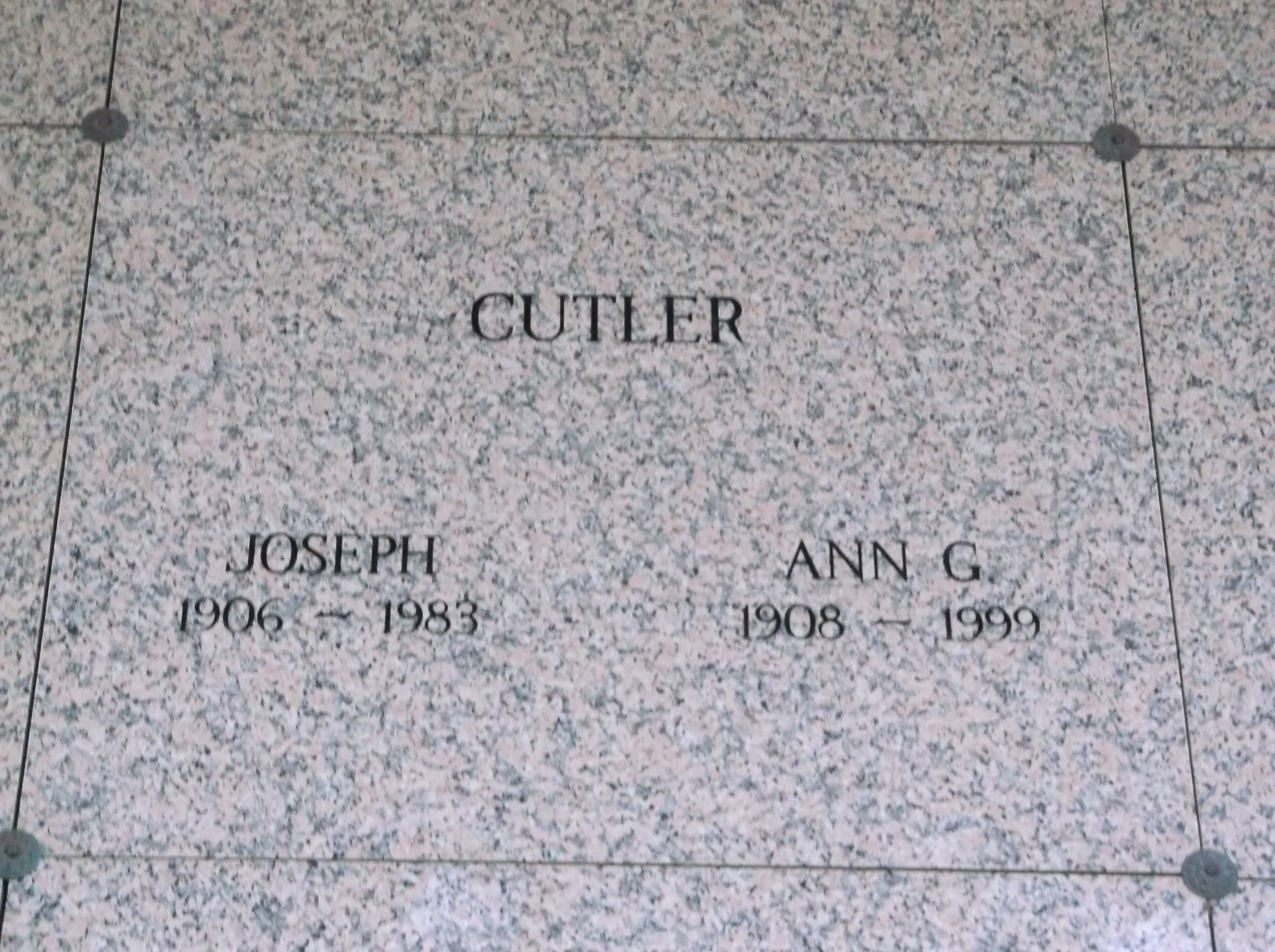 Ann G Cutler