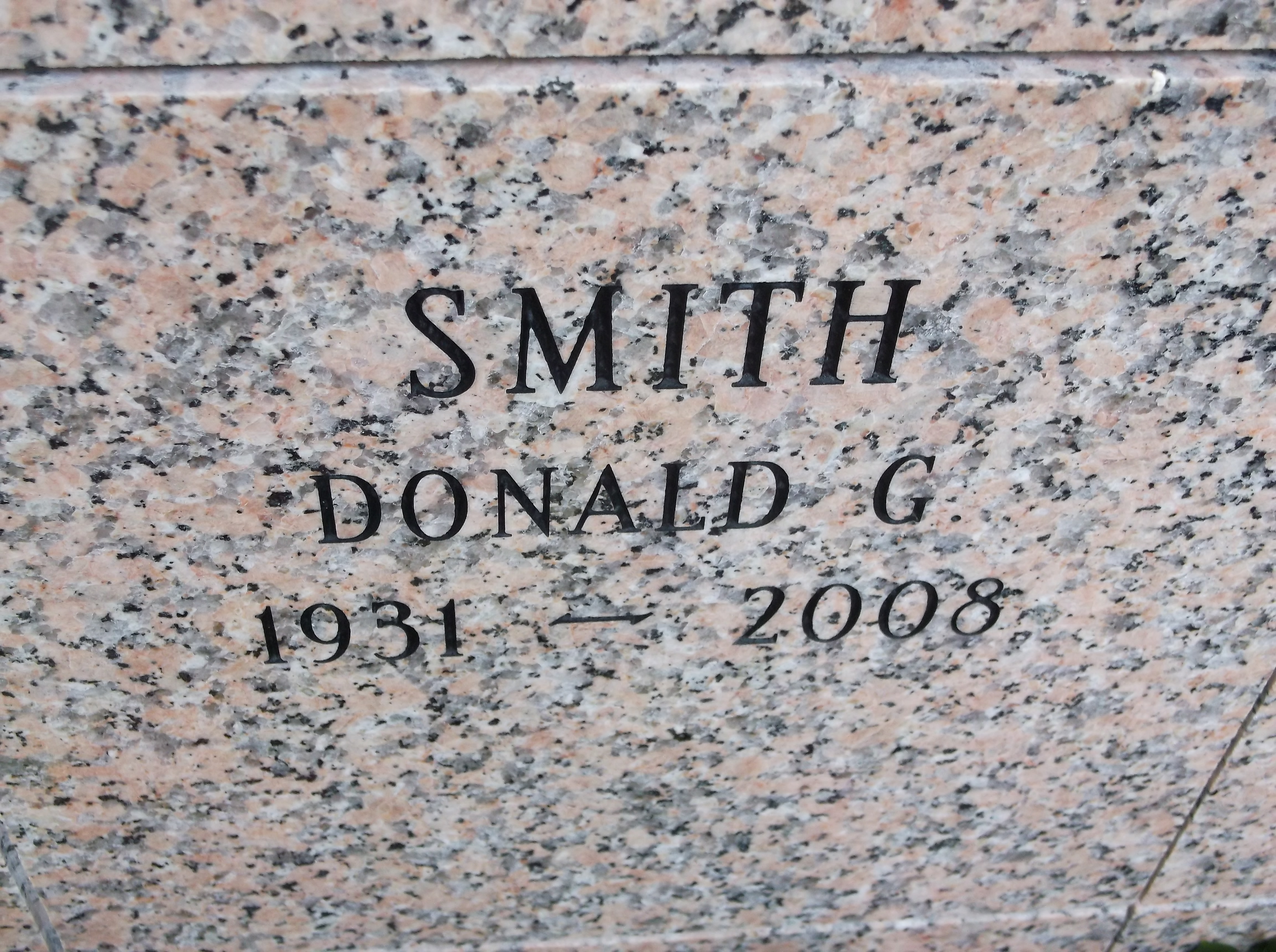 Donald G Smith