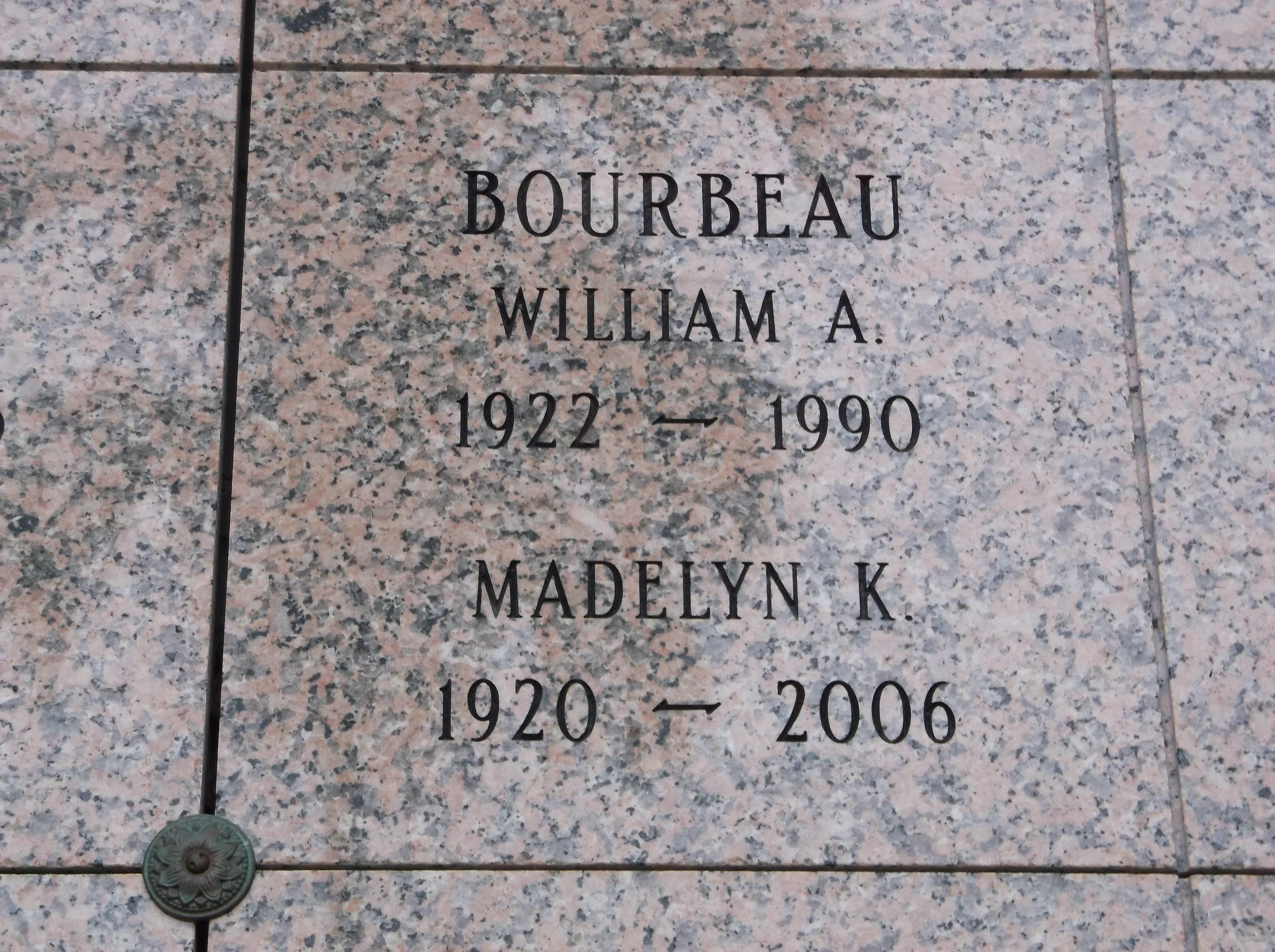 William A Bourbeau