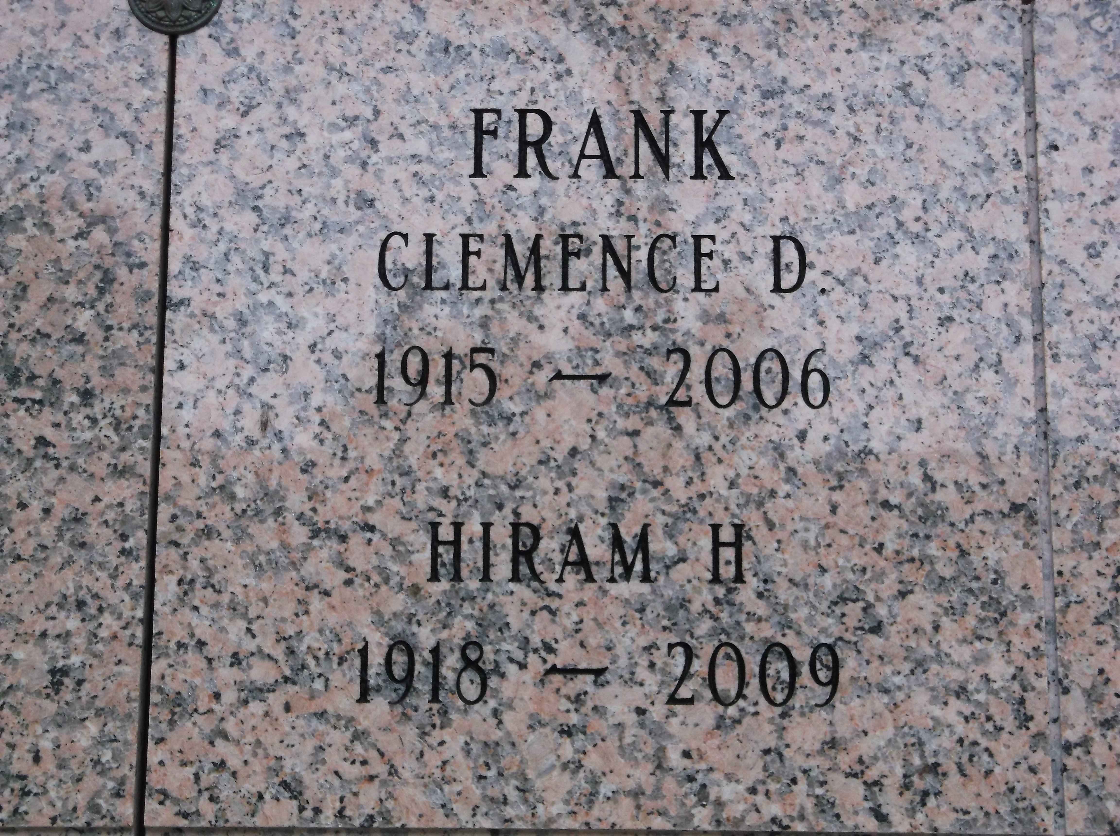 Hiram H Frank