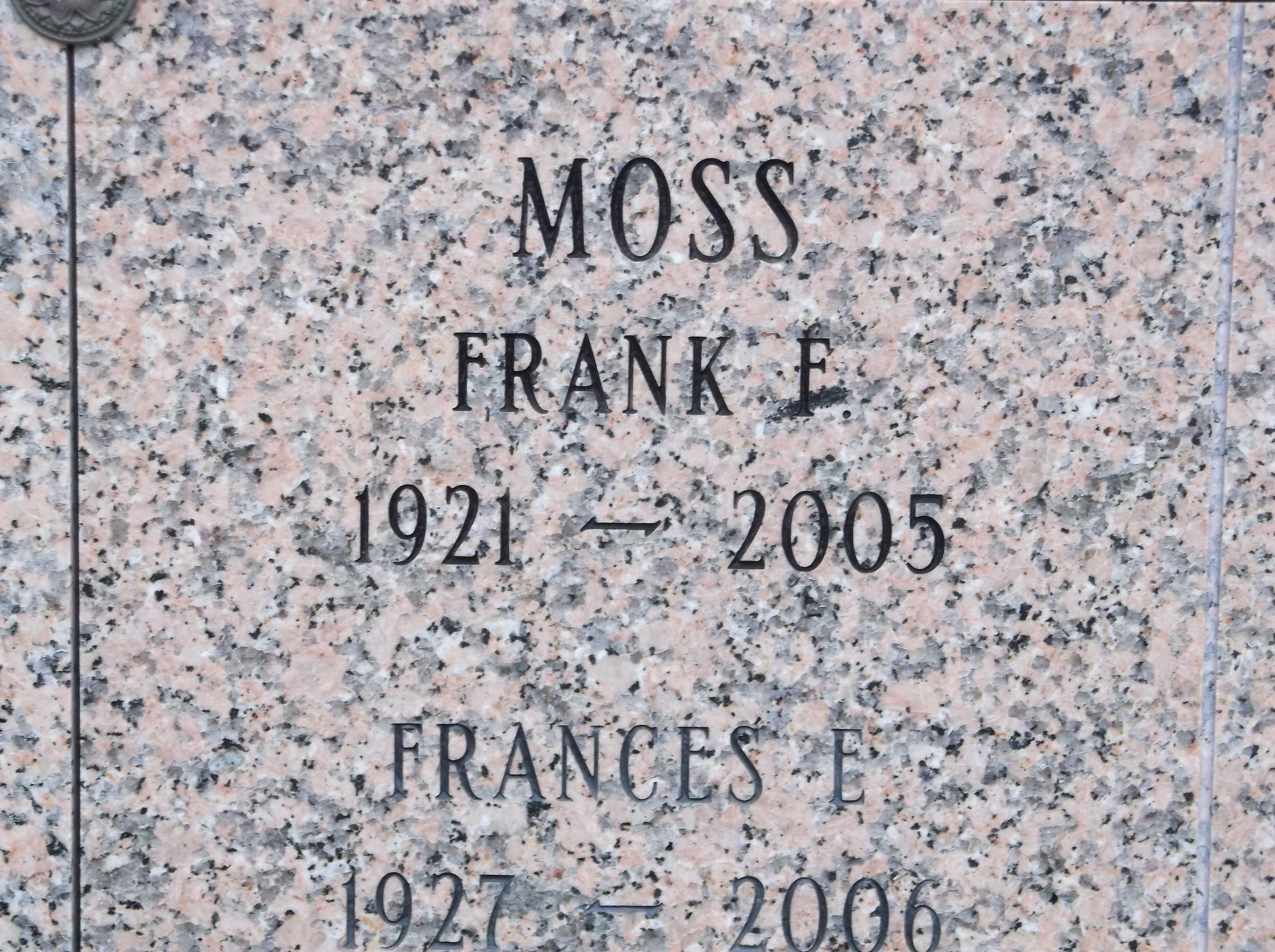 Frank F Moss