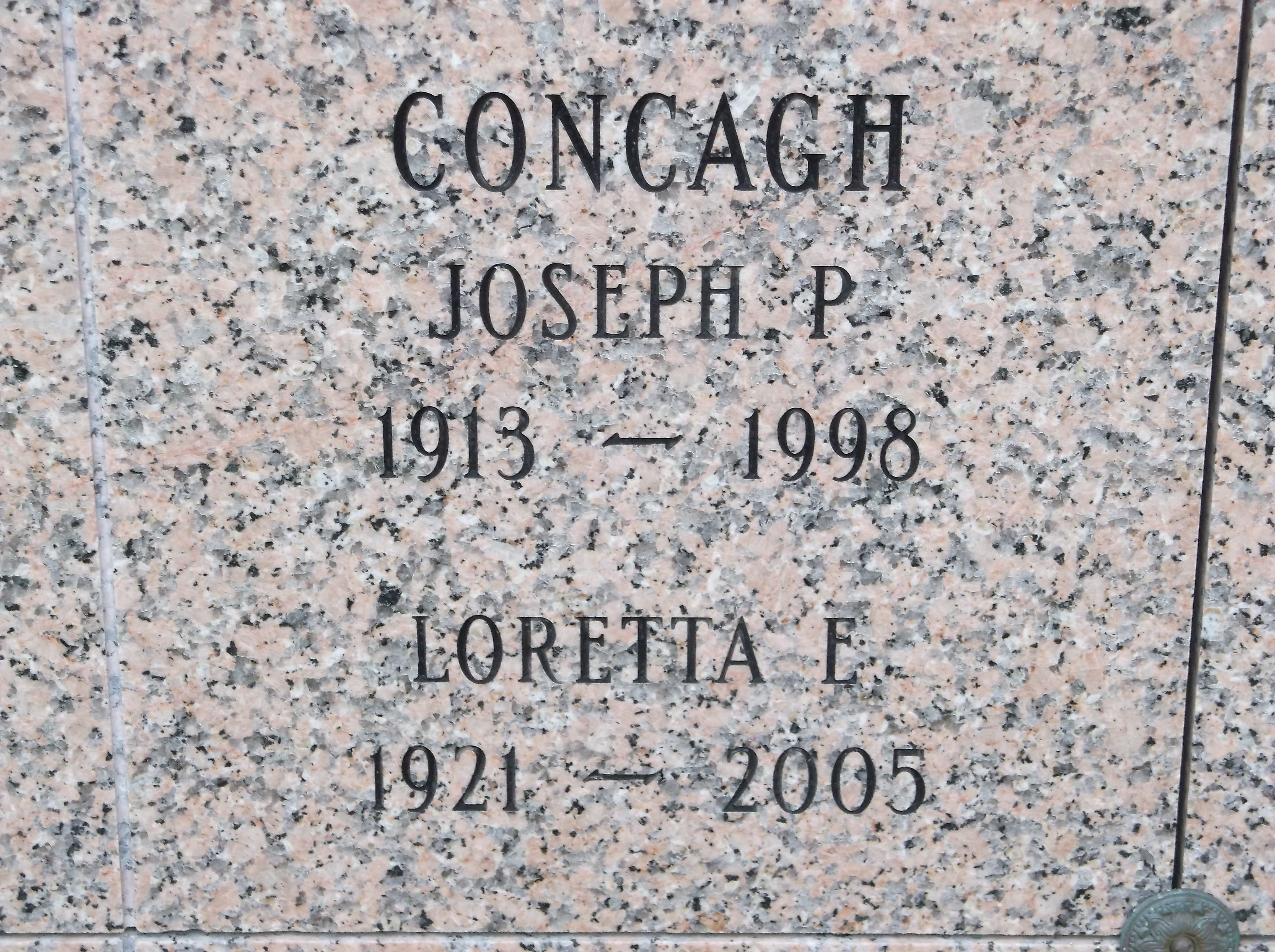 Joseph P Concagh