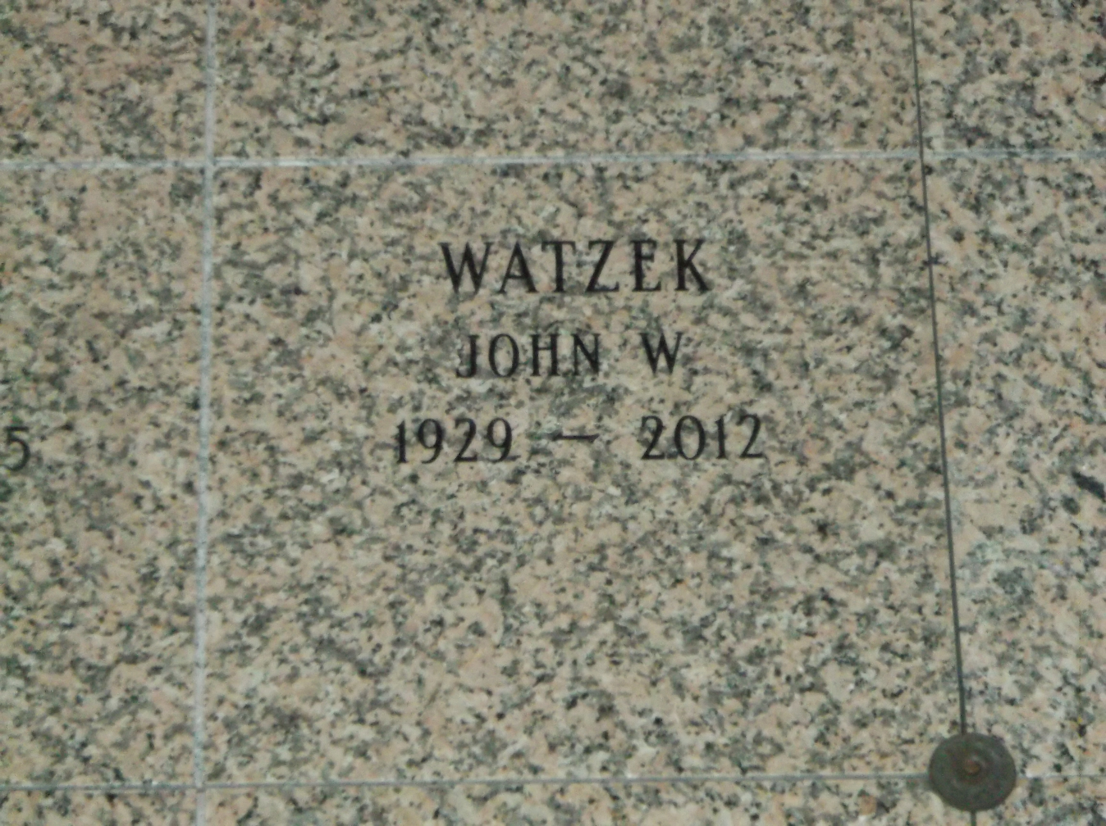 John W Watzek