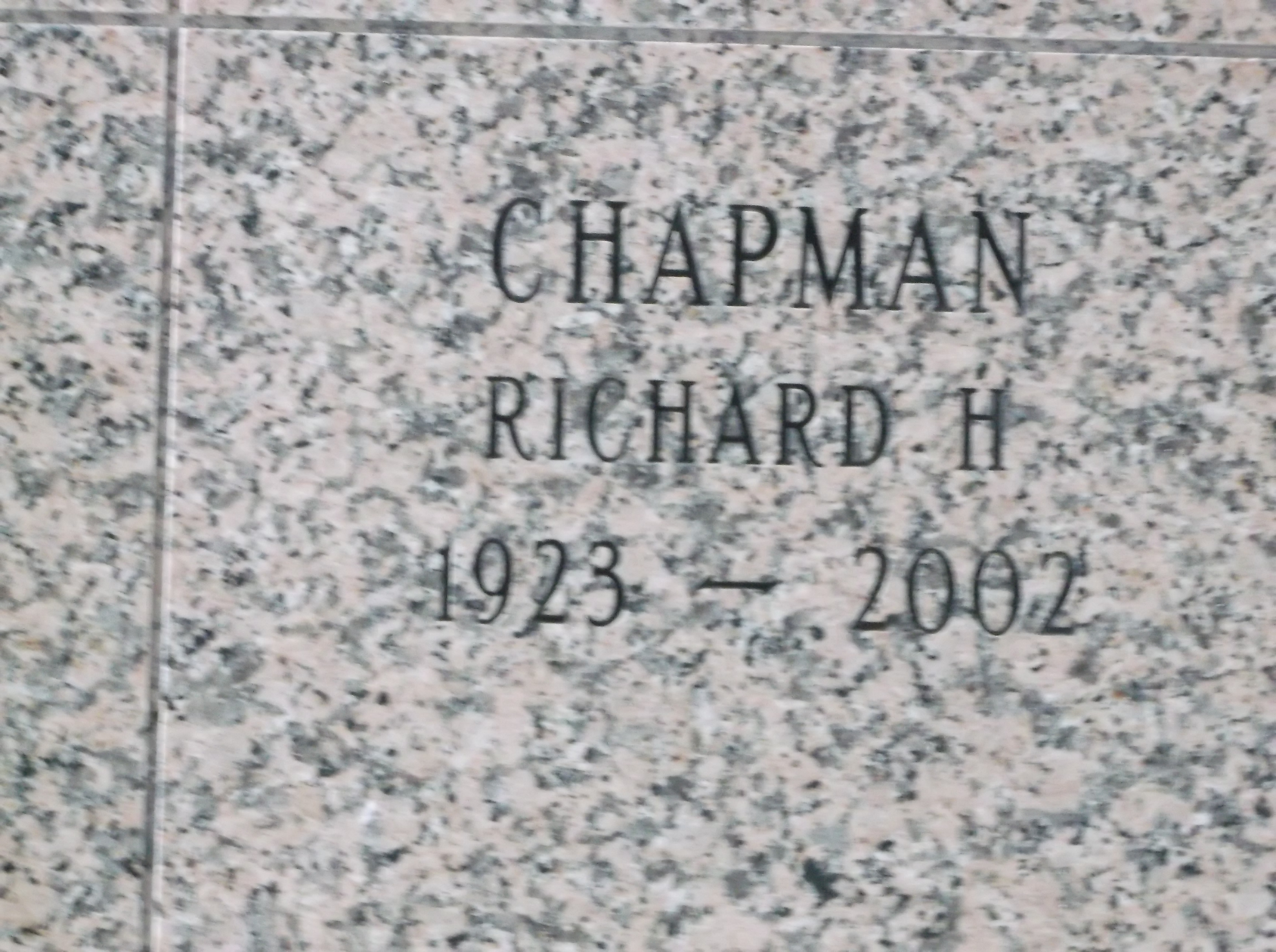 Richard H Chapman