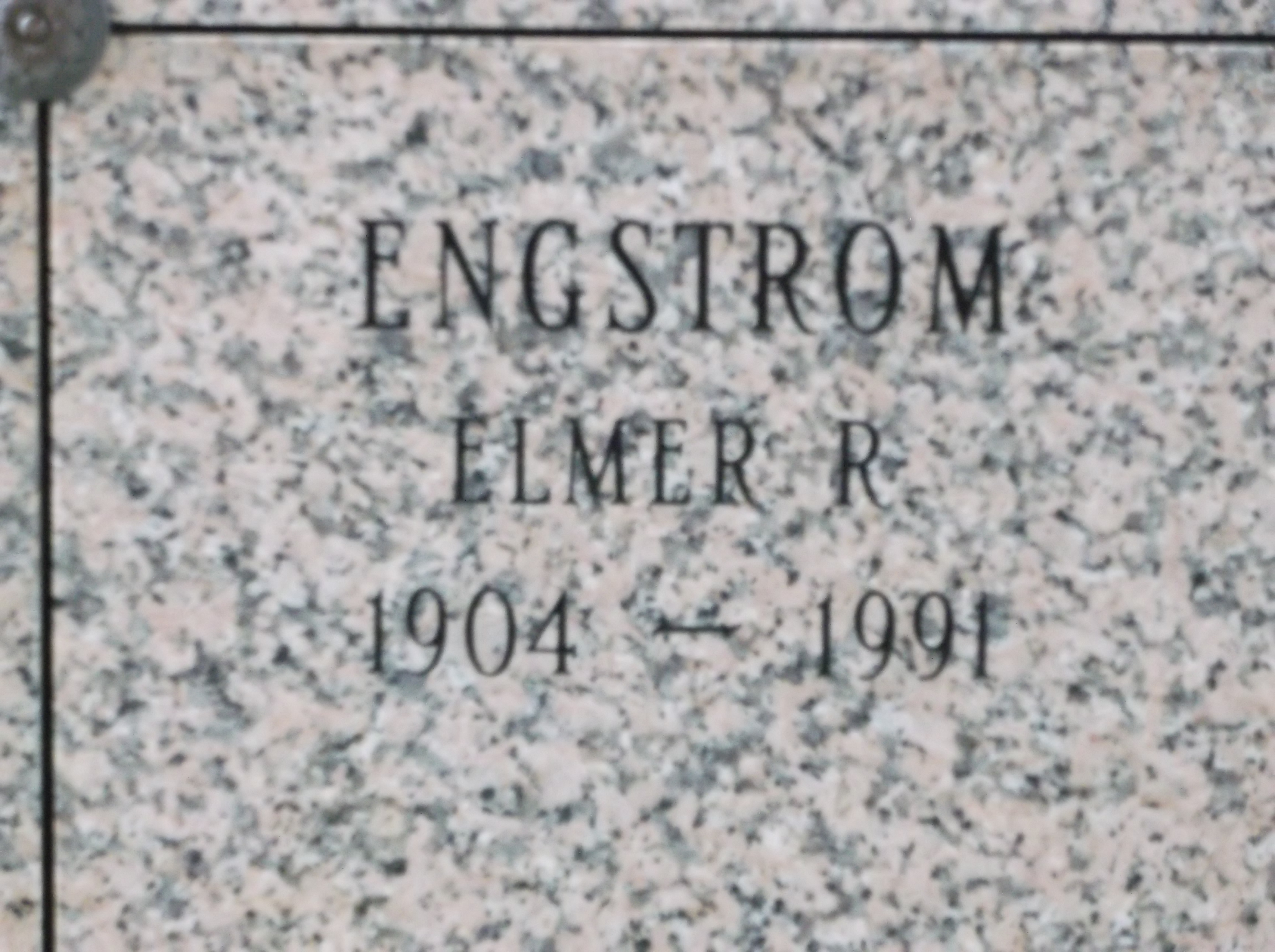 Elmer R Engstrom