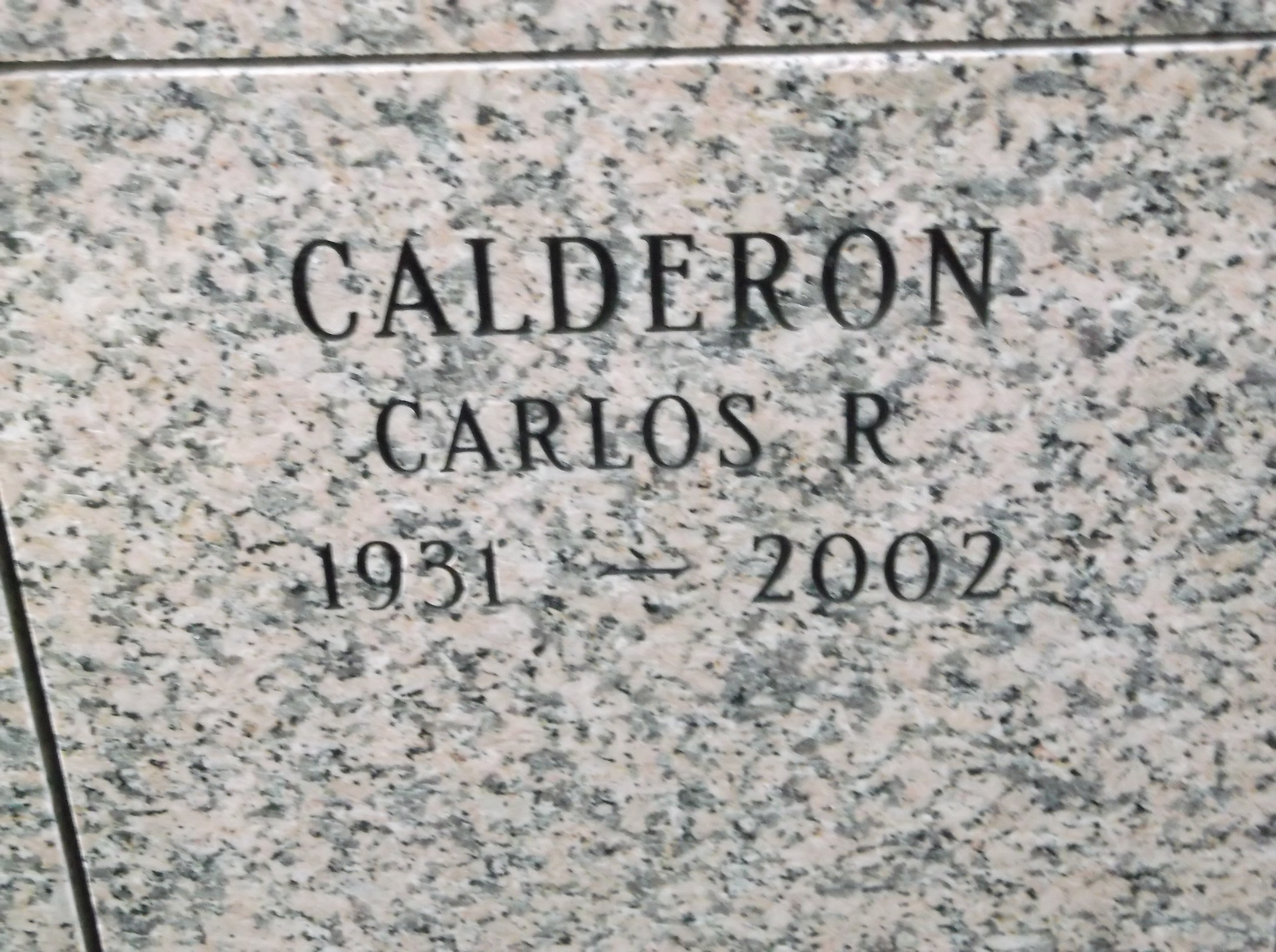 Carlos R Calderon