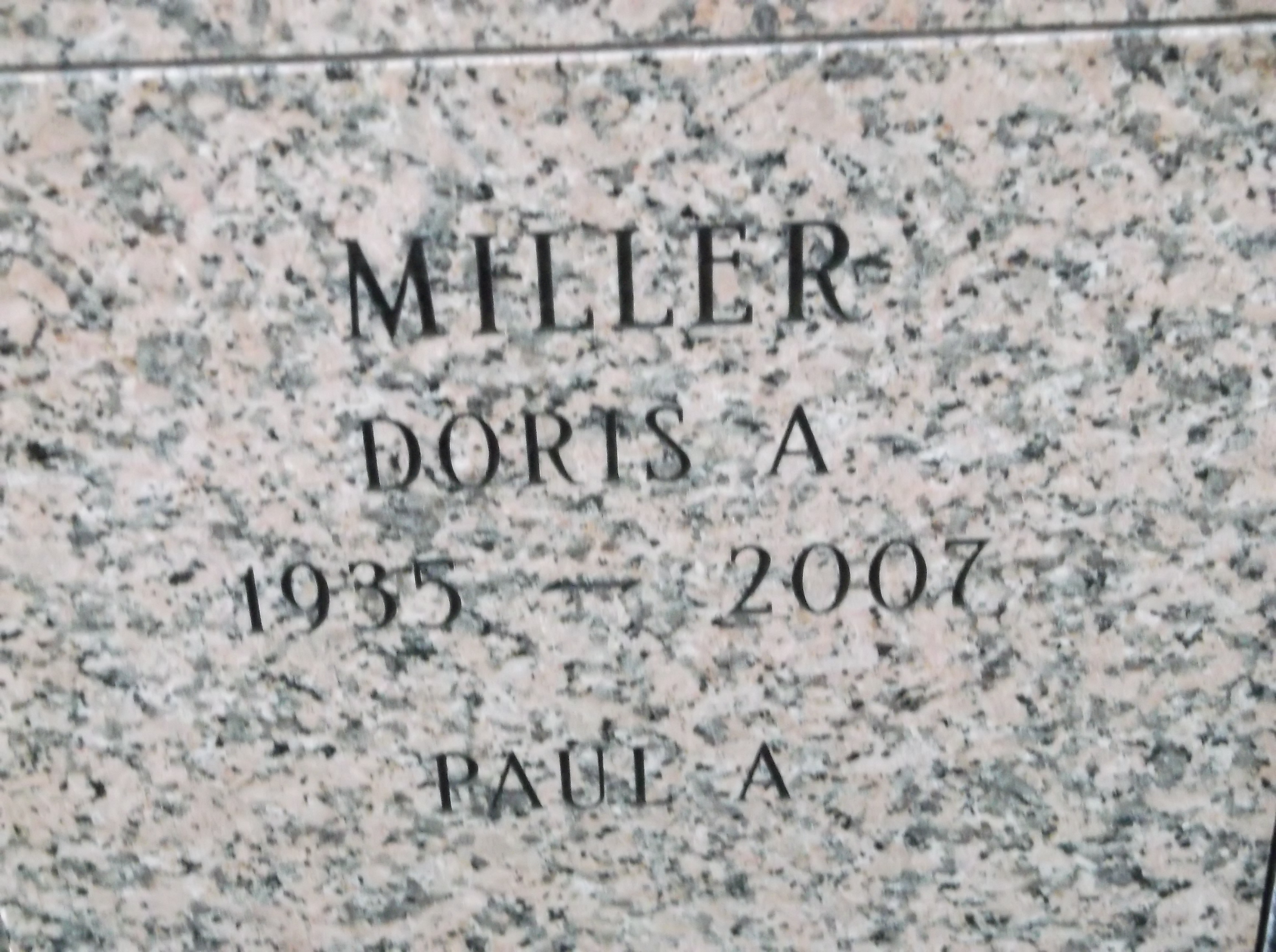 Doris A Miller