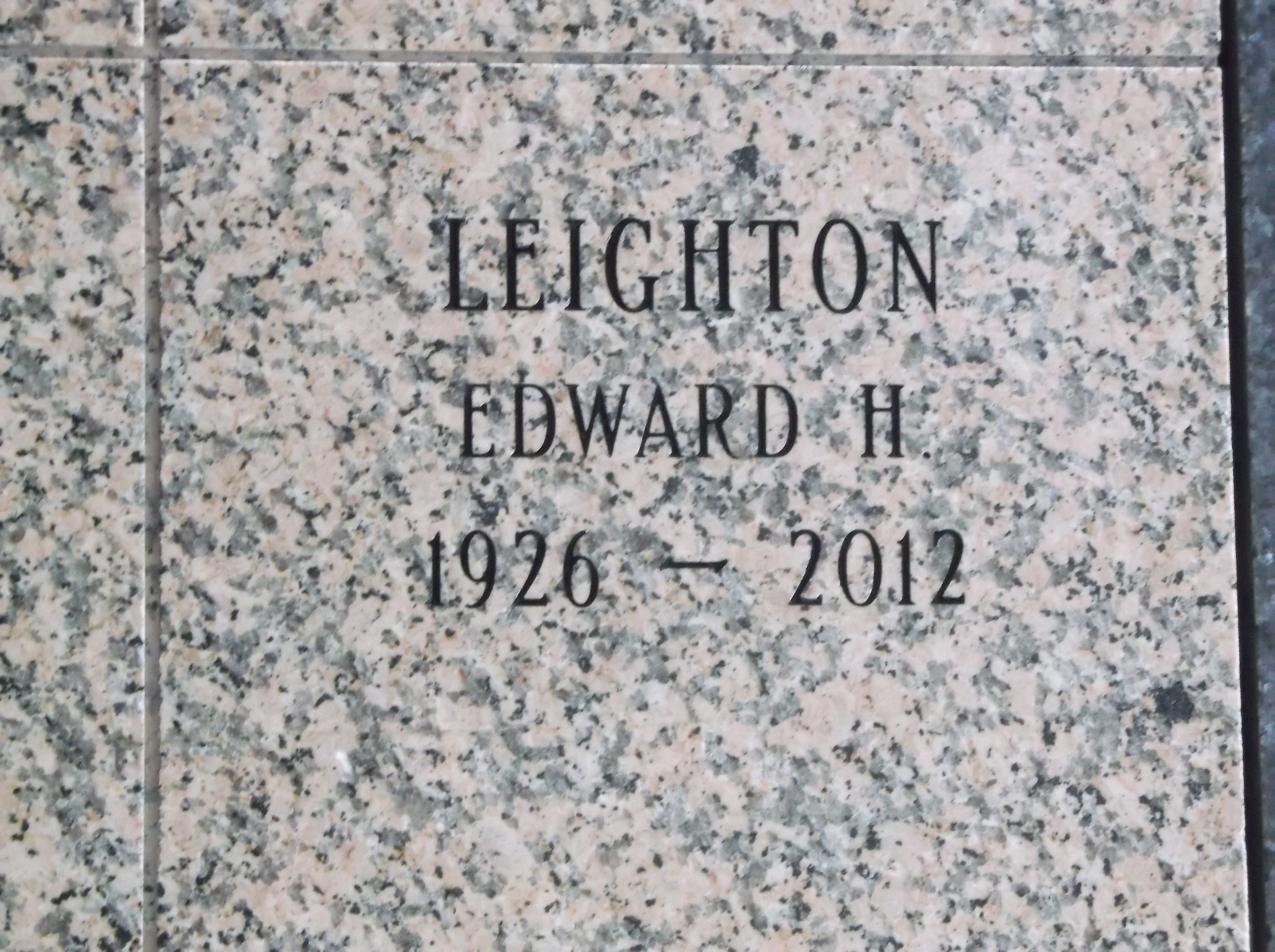 Edward H Leighton