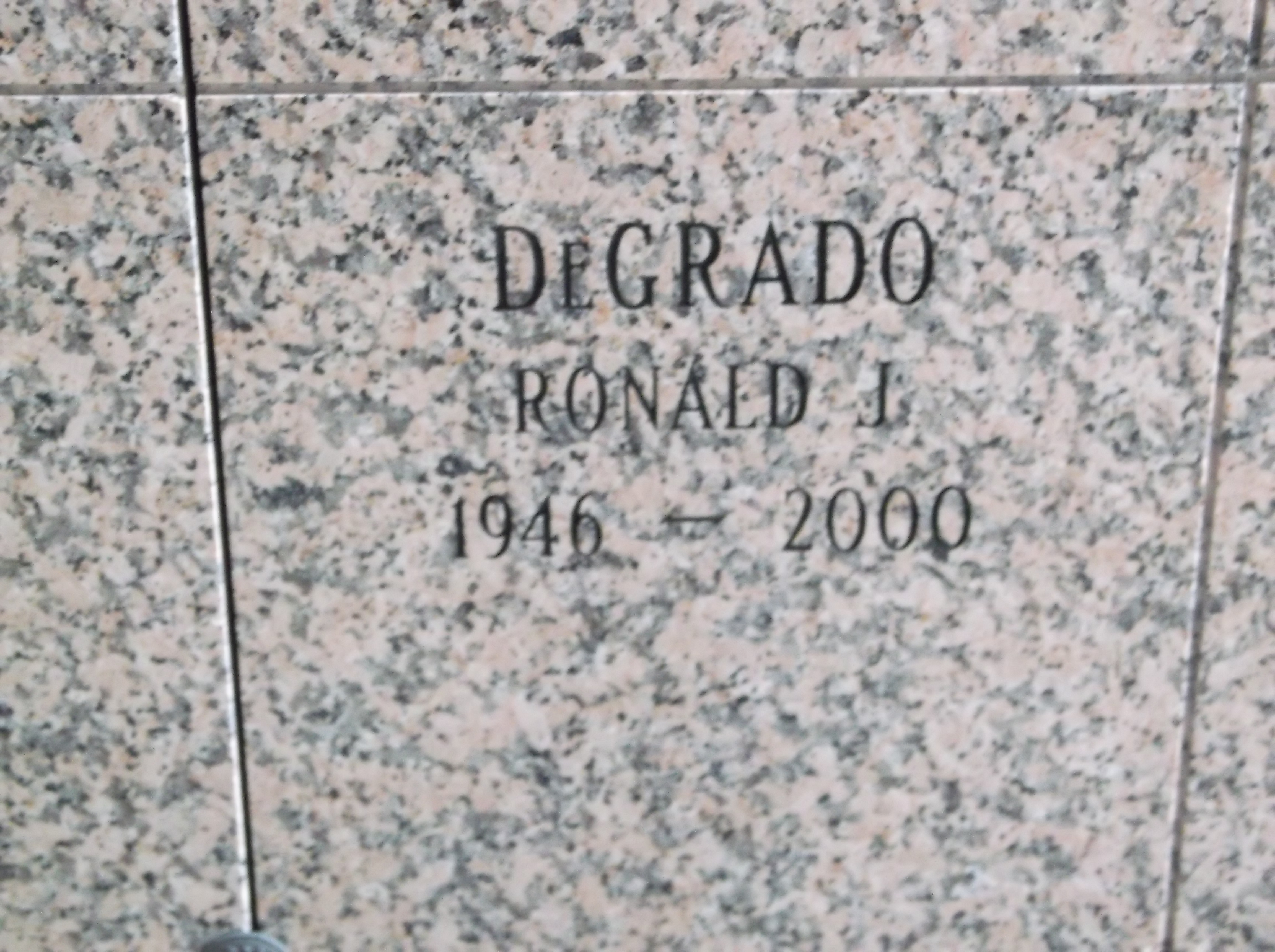 Ronald J DeGrado