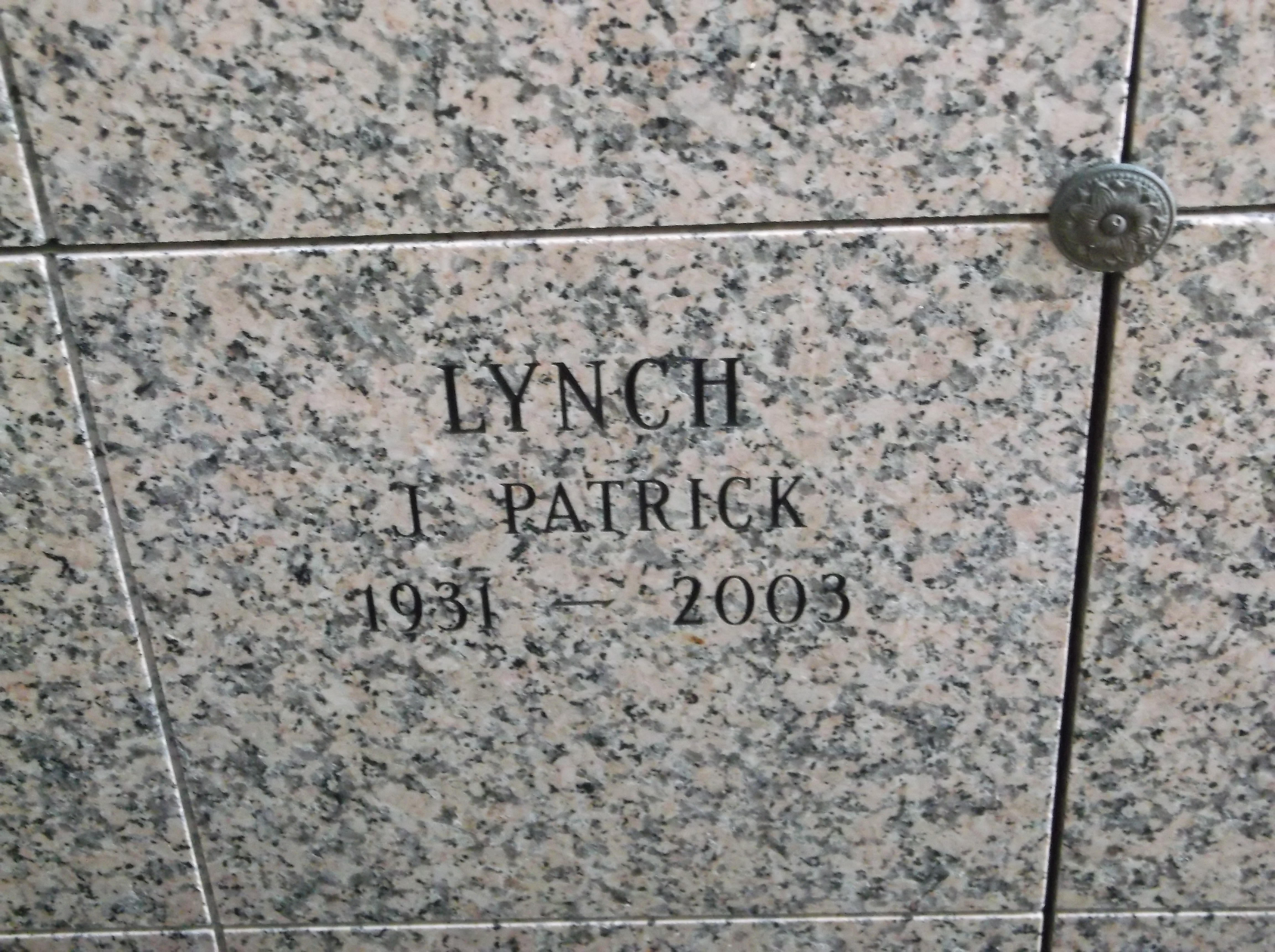 J Patrick Lynch
