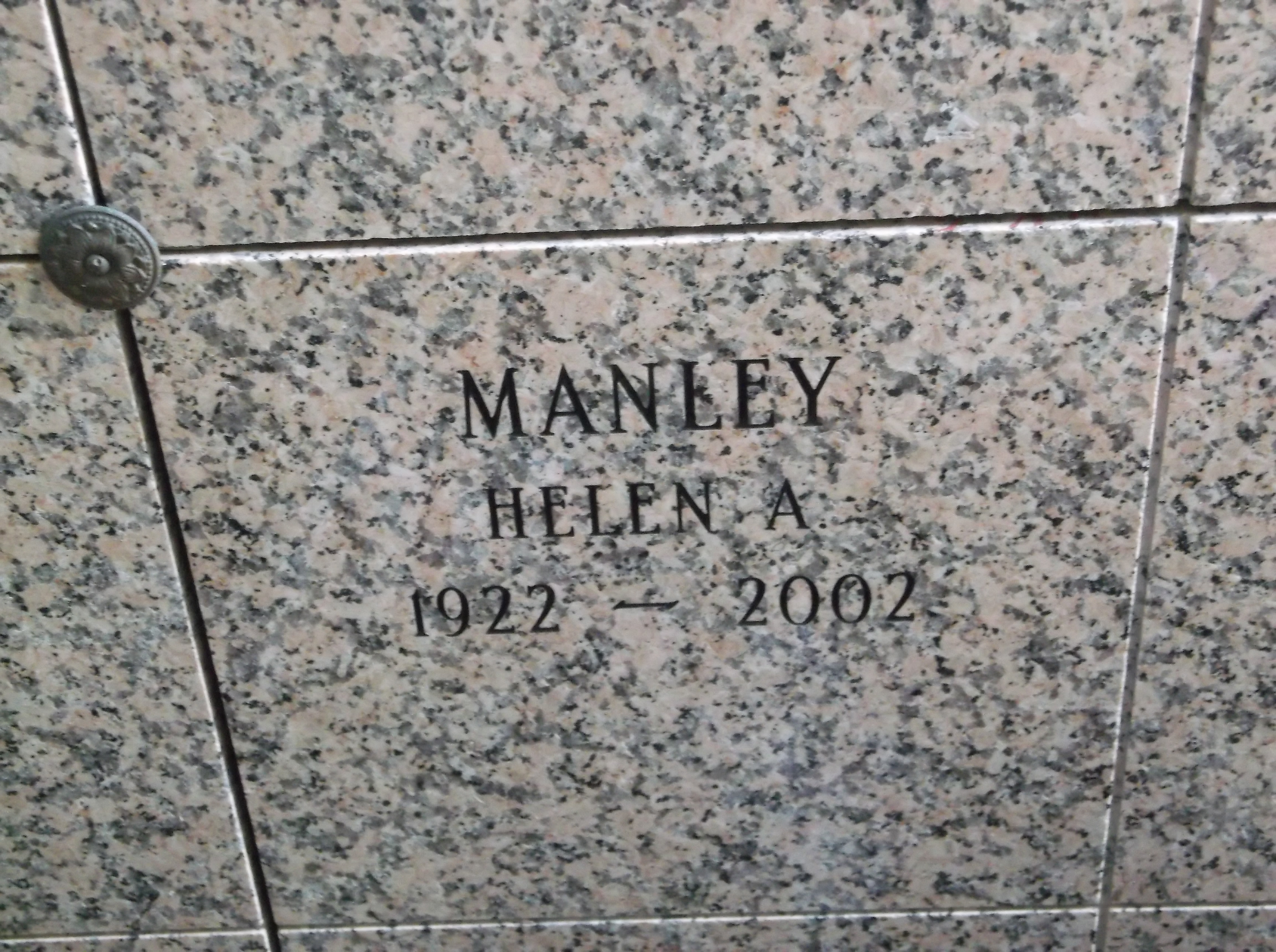 Helen A Manley