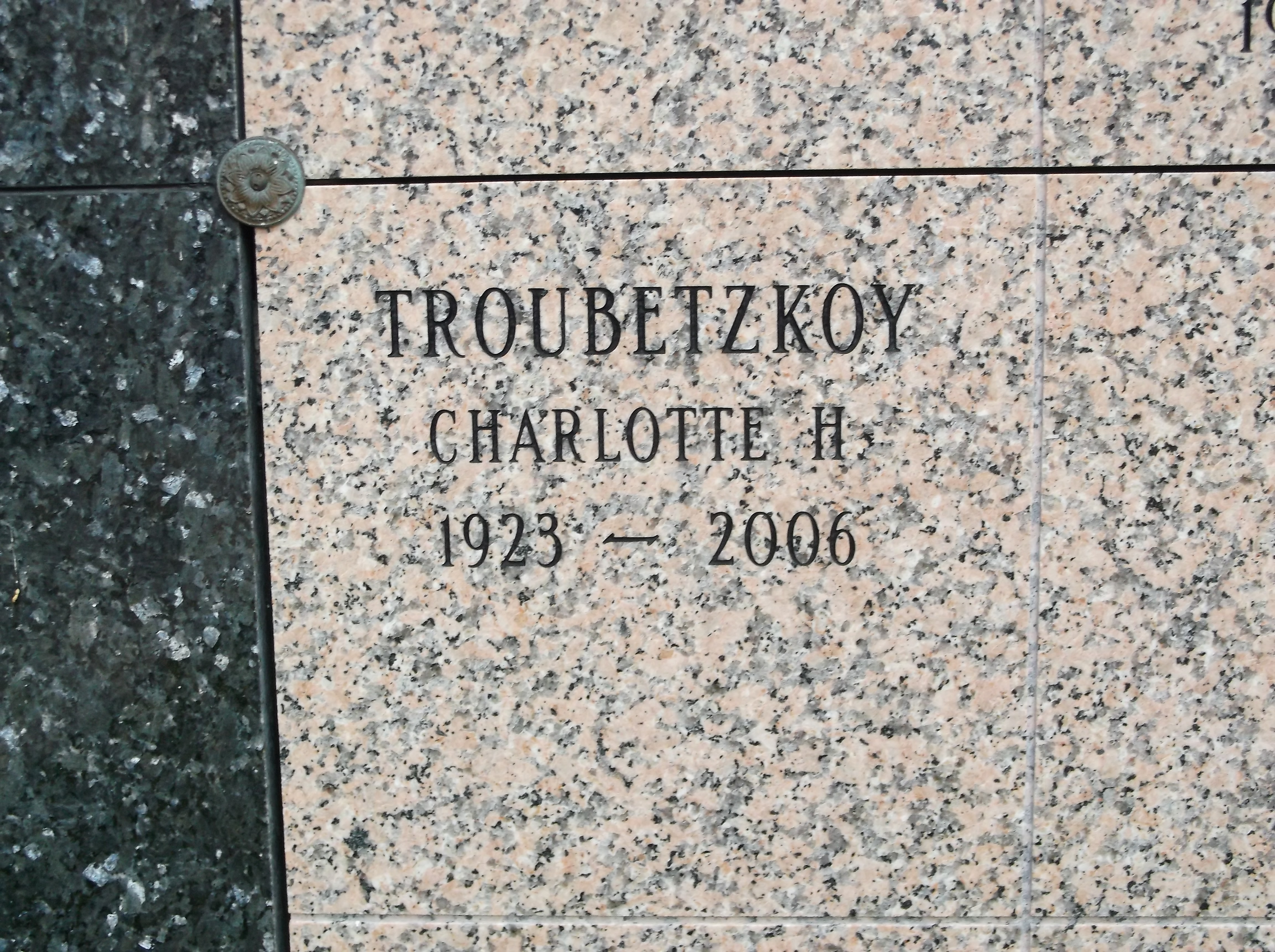 Charlotte H Troubetzkoy
