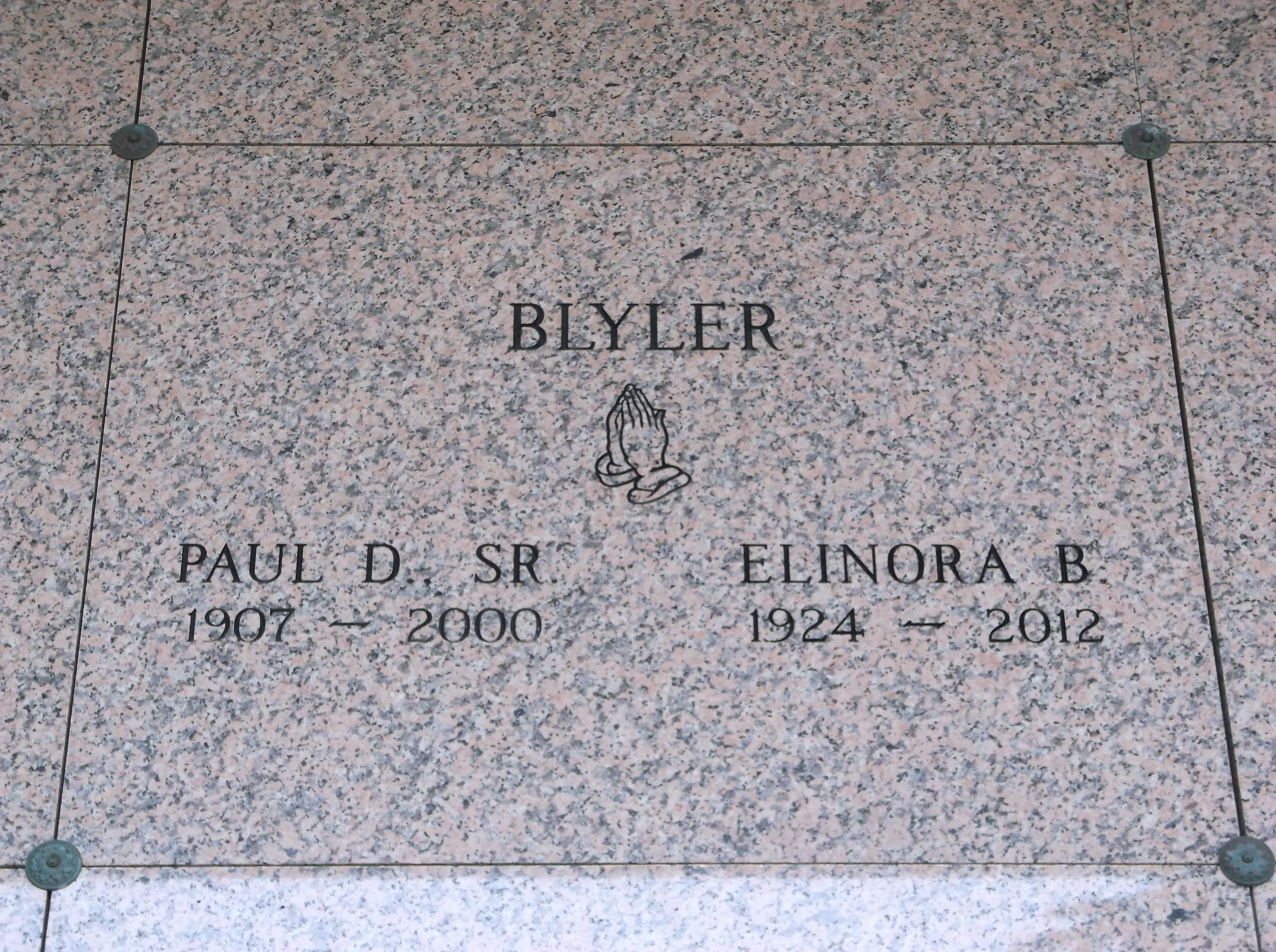 Paul D Blyler, Sr