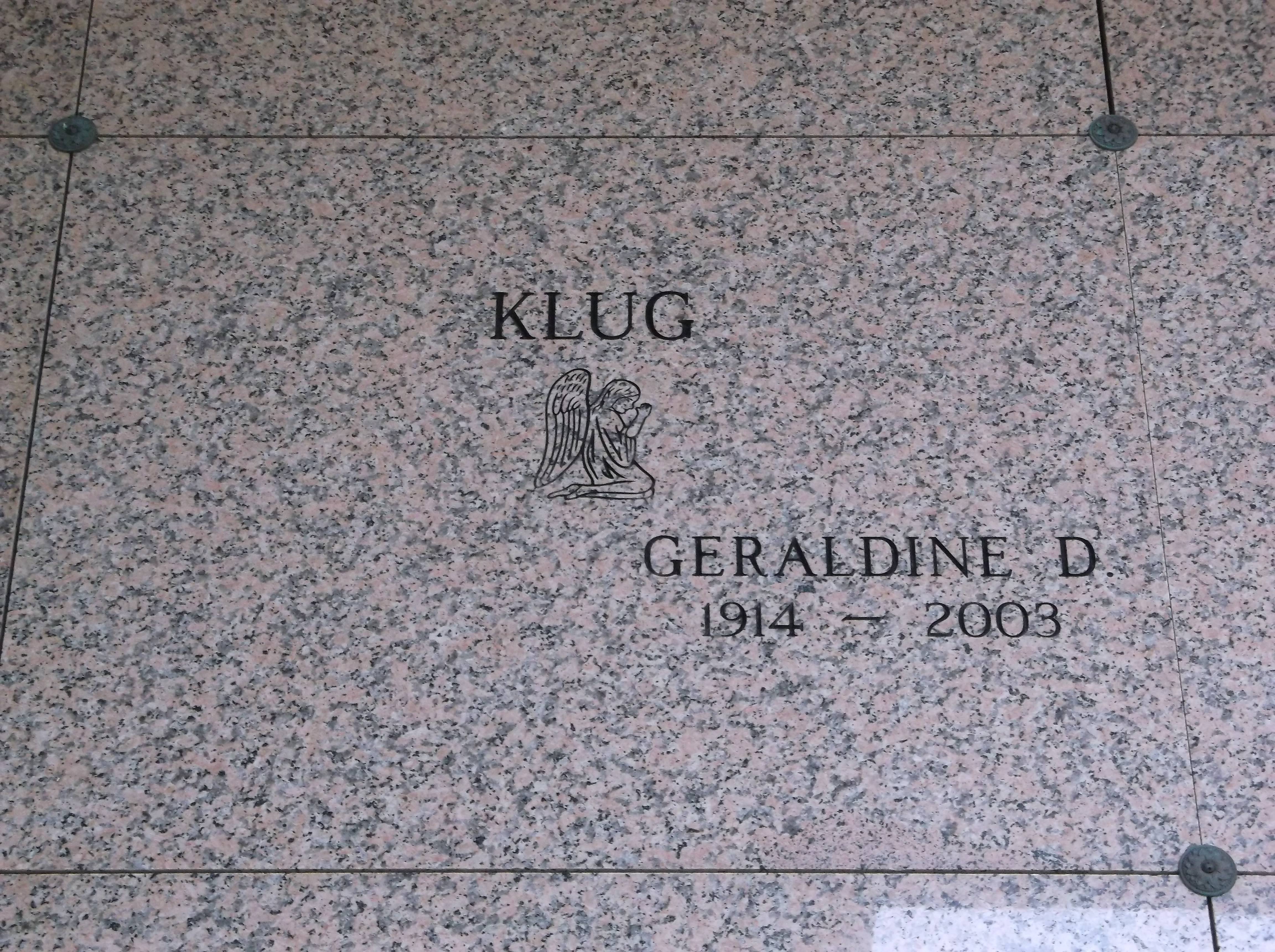 Geraldine D Klug